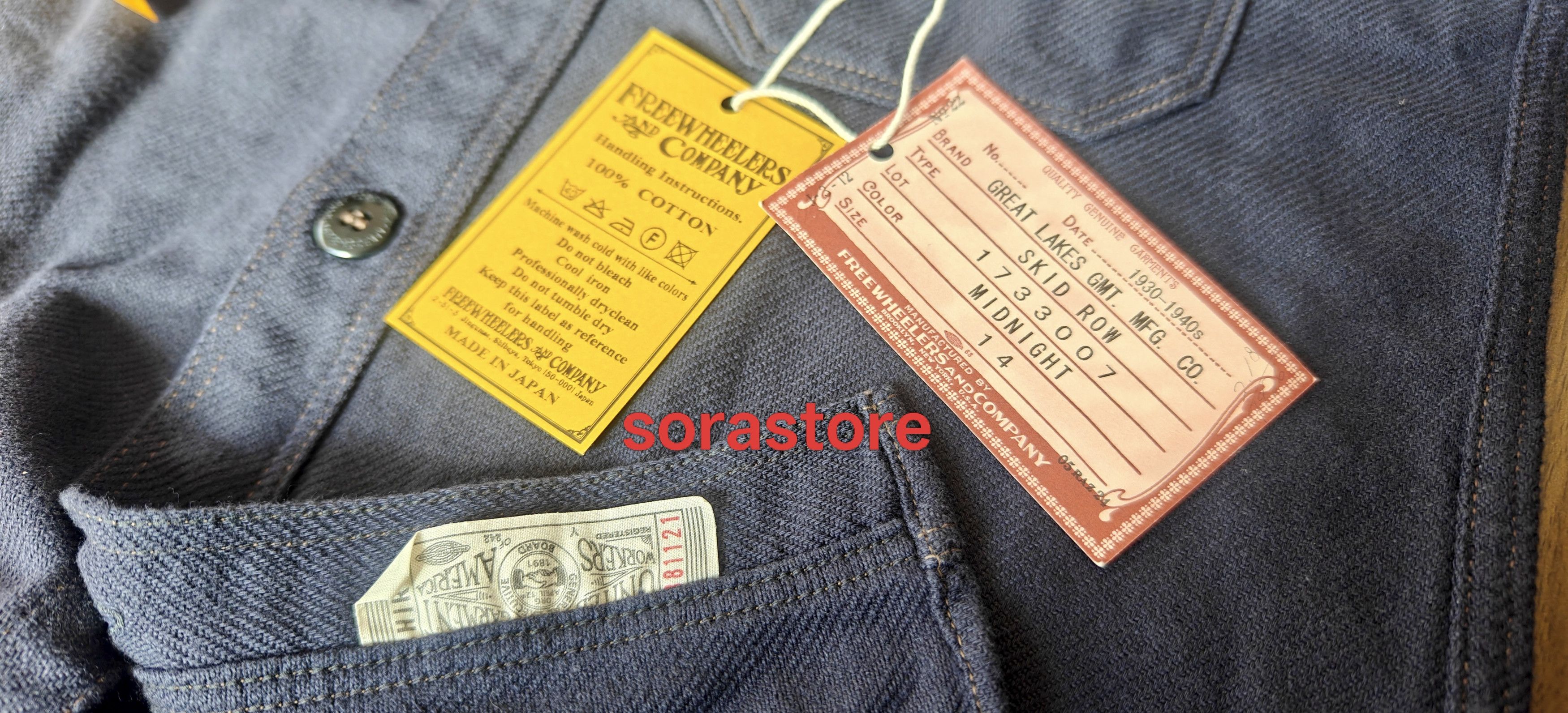 Freewheelers FREEWHEELERS GREAT LAKES GMT.MFG.CO. Shirt "SKID ROW" Size US S / EU 44-46 / 1 - 6 Thumbnail