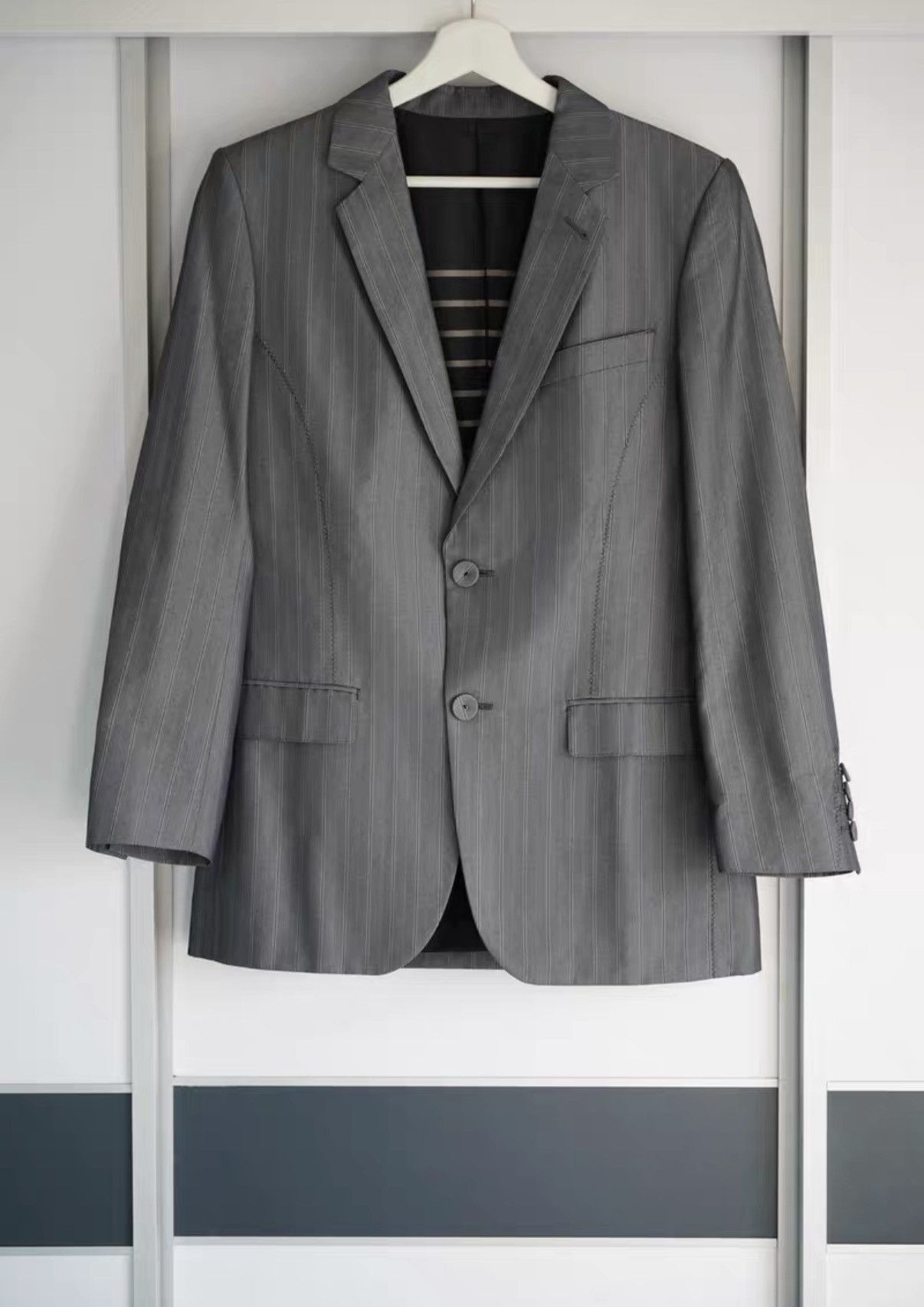 Jean Paul Gaultier Jean Paul Gaultier Blazer with Cloth Covered Buttons K4 Size US M / EU 48-50 / 2 - 1 Thumbnail