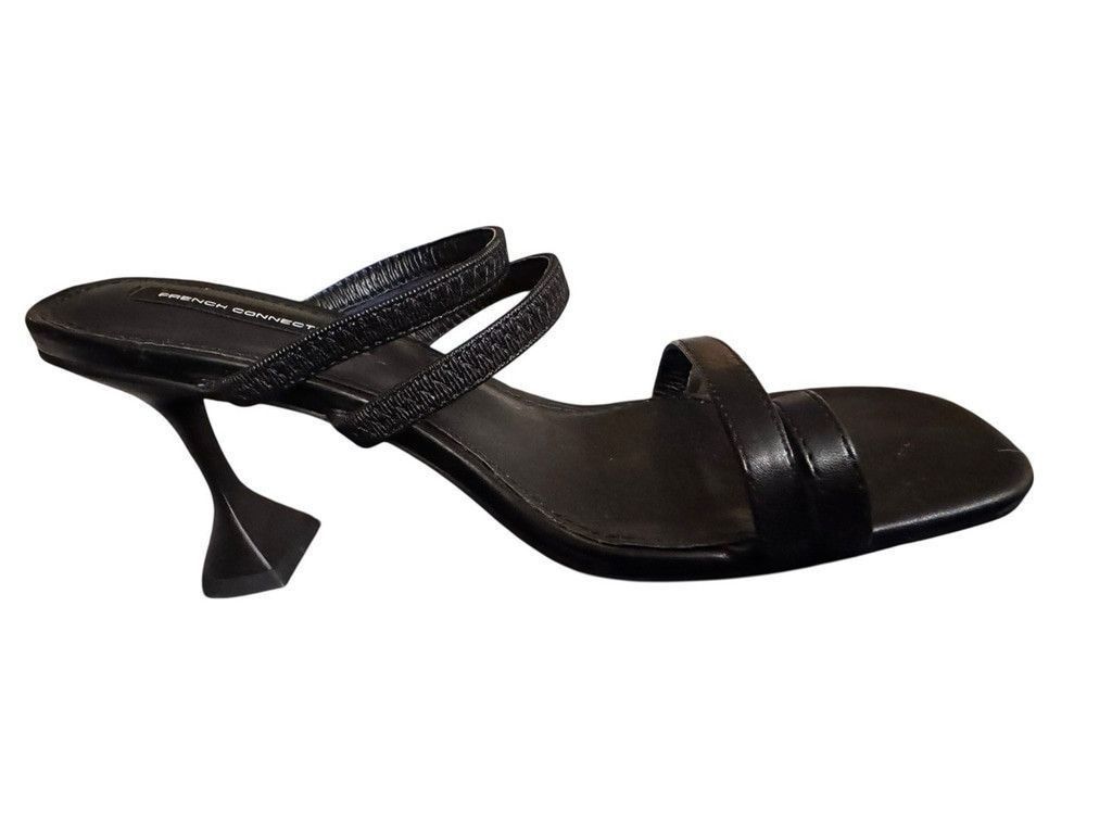 French Connection French Connection Flared Heeled Sandals-Black Size 10 Size US 10 / IT 40 - 7 Thumbnail