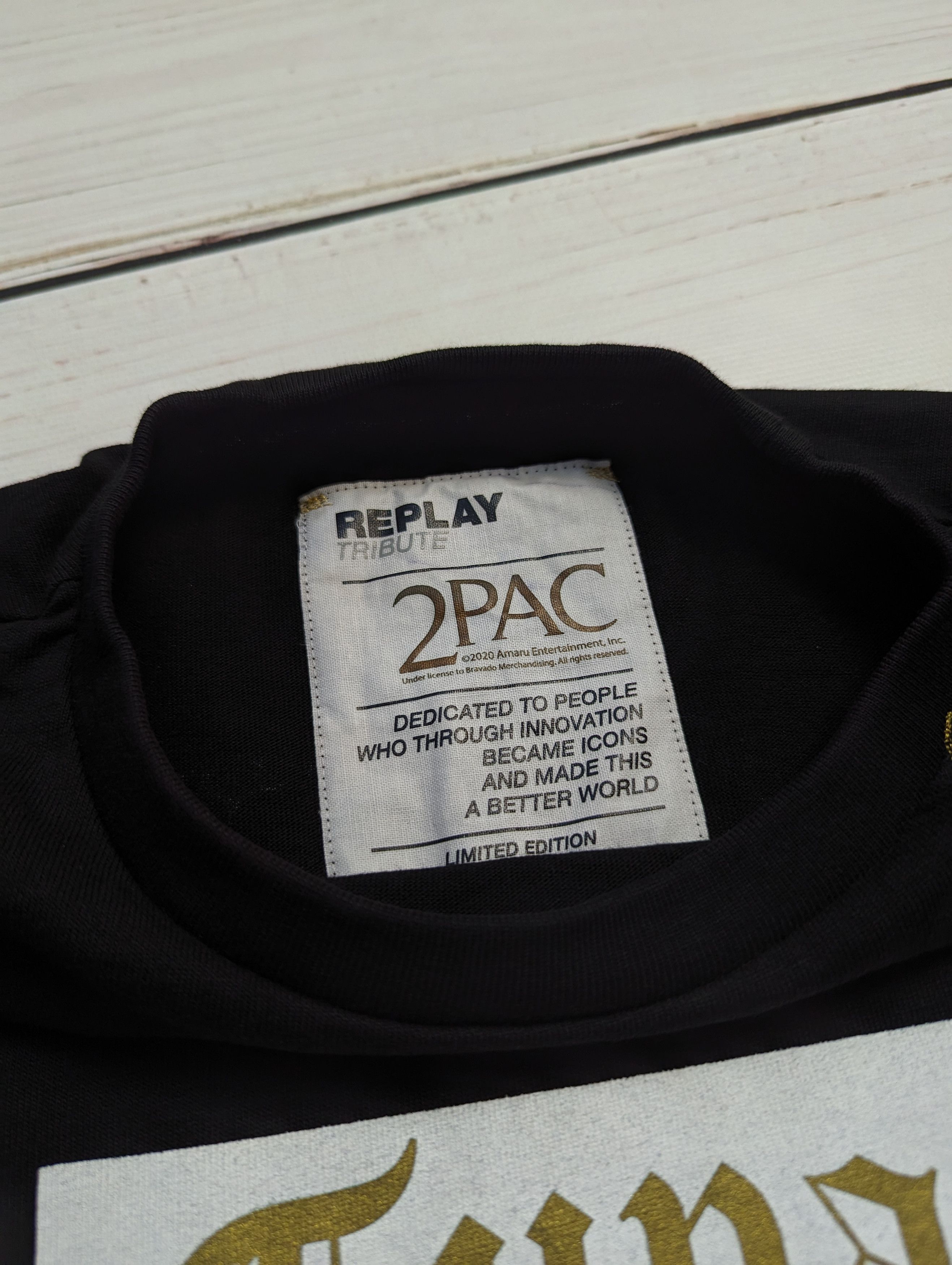 Replay 2pac Replay Tribute Tupac t-shirt Limited Edition Size US L / EU 52-54 / 3 - 9 Thumbnail