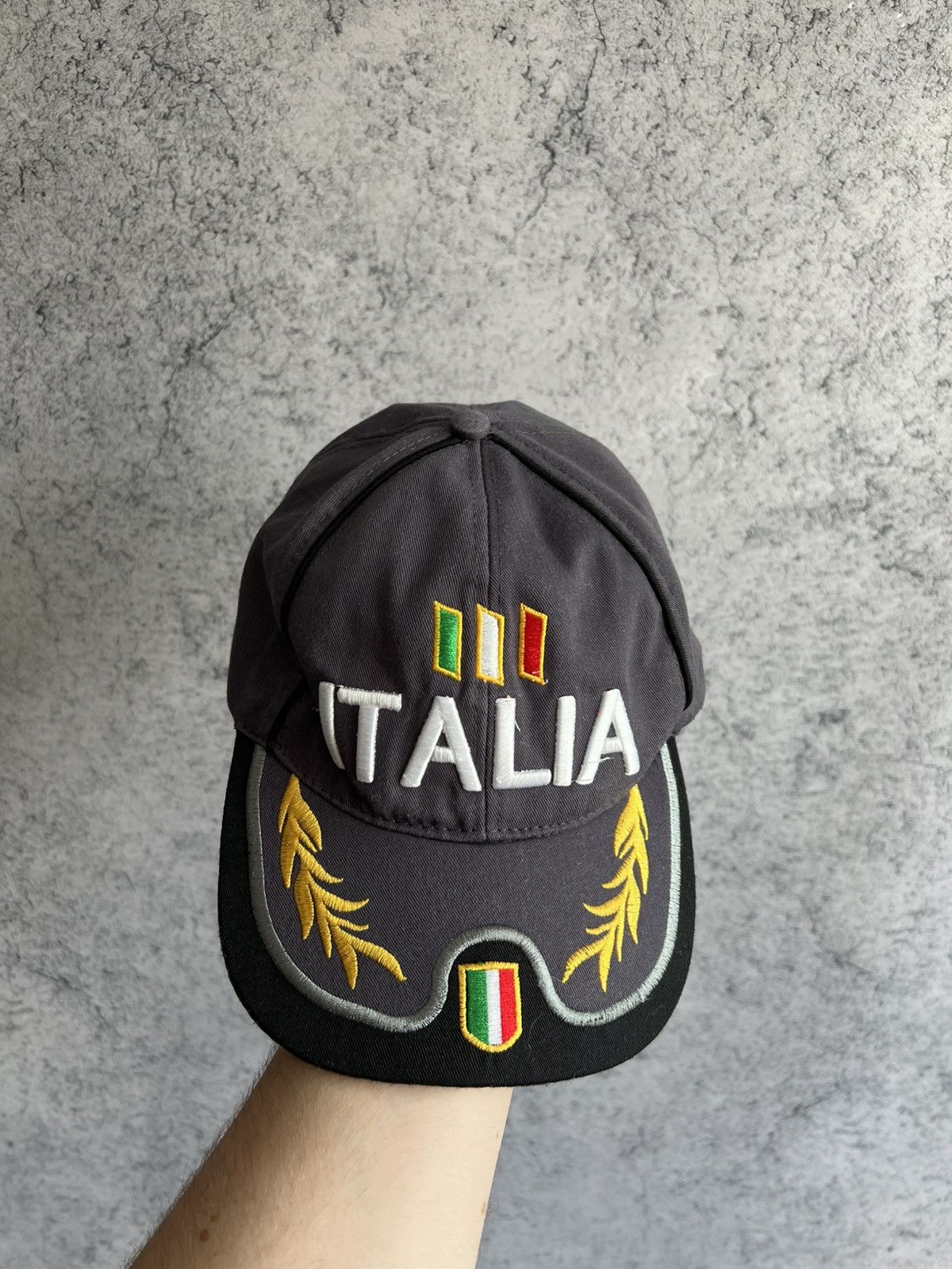 Vintage Y2K Italia Cap Mens One Size Embroidered Logo Hype Size ONE SIZE - 7 Thumbnail