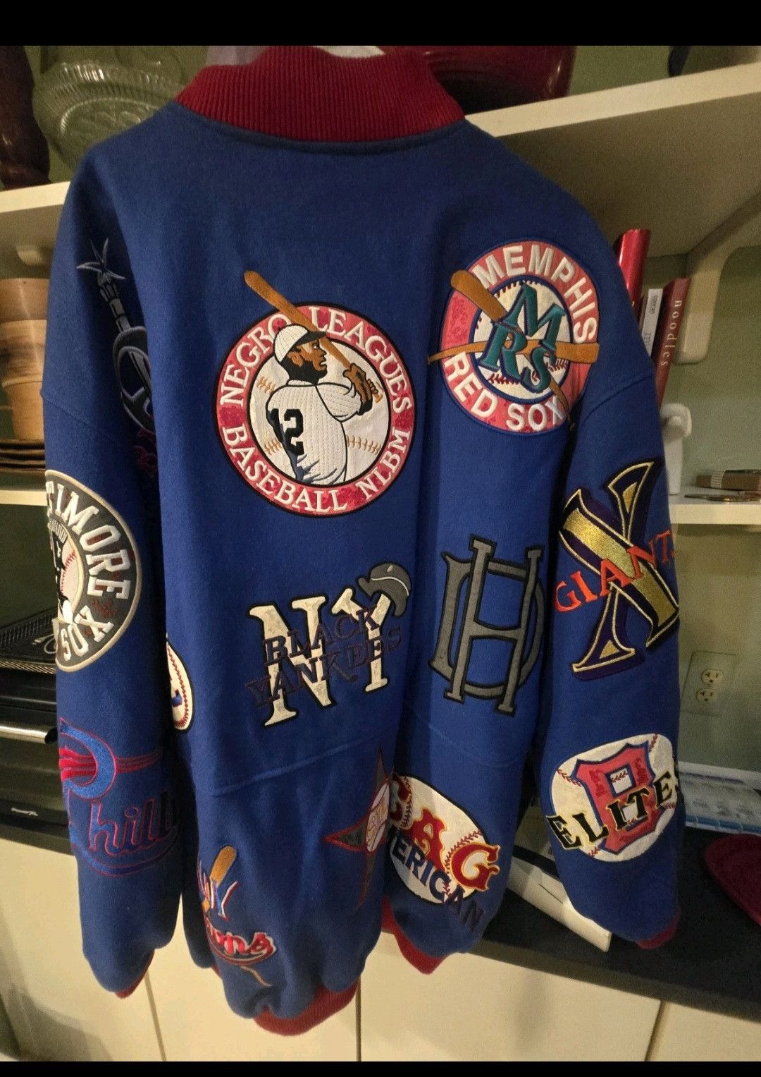 Other Vintage Headgear Negro League Baseball jacket with patchess Size US XXL / EU 58 / 5 - 4 Thumbnail