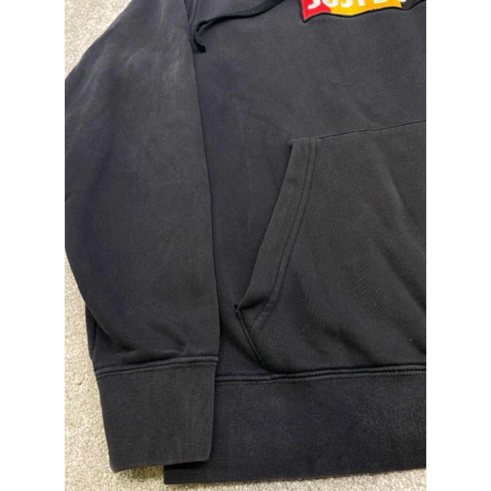 Nike Nike Hoodie Men's L Pullover CU4044 010 Embroidered Just Do It Black Orange Knit Cotton Polyester Pocket Hooded Mid 2010s Mens Size US L / EU 52-54 / 3 - 2 Thumbnail