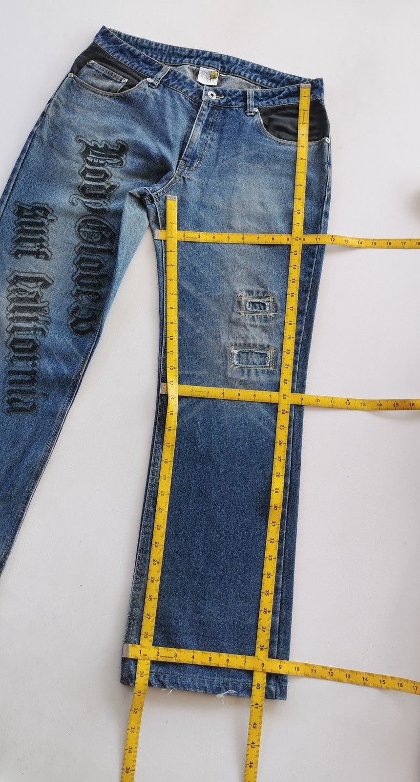 Vintage Vintage Body Glove Signature Print Loose Fit Jeans Size US 33 - 14 Thumbnail