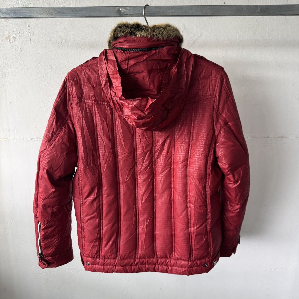 If Six Was Nine Jun Men Japanese Brand Puffer Fur Vkei Riding Jacket Size US M / EU 48-50 / 2 - 13 Thumbnail