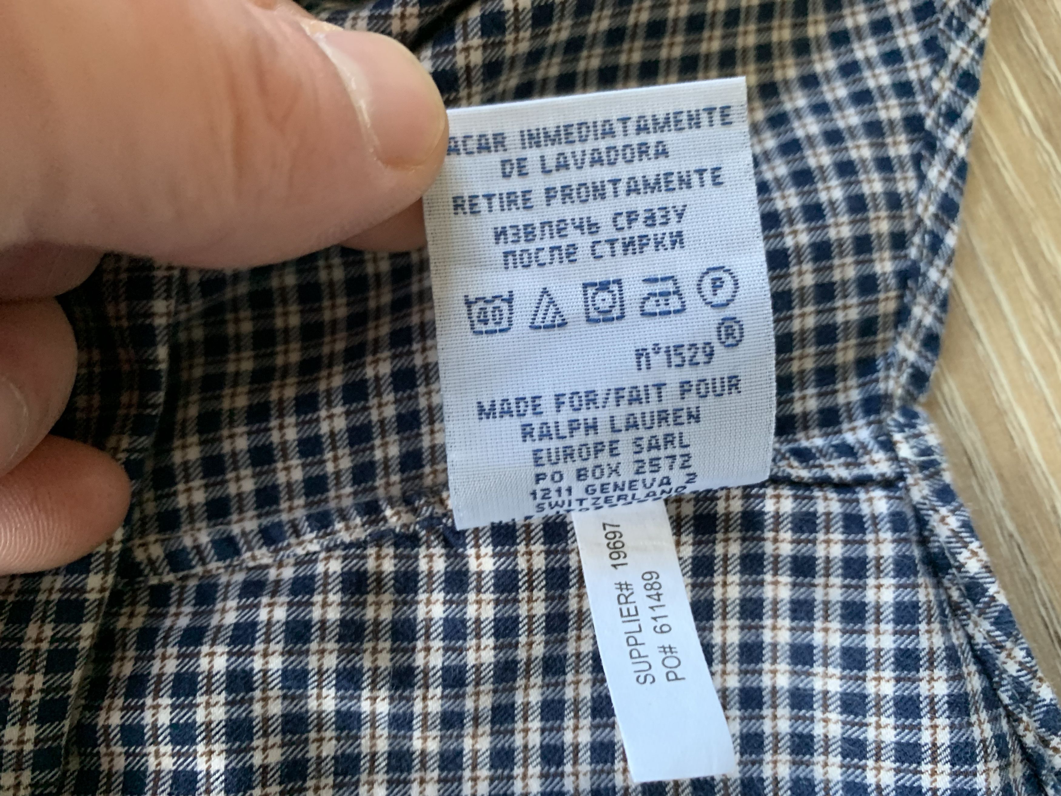 Polo Ralph Lauren × Ralph Lauren × Vintage Polo Ralph Lauren Custom Fit Plaid Long Sleeve Shirt Size US S / EU 44-46 / 1 - 10 Thumbnail