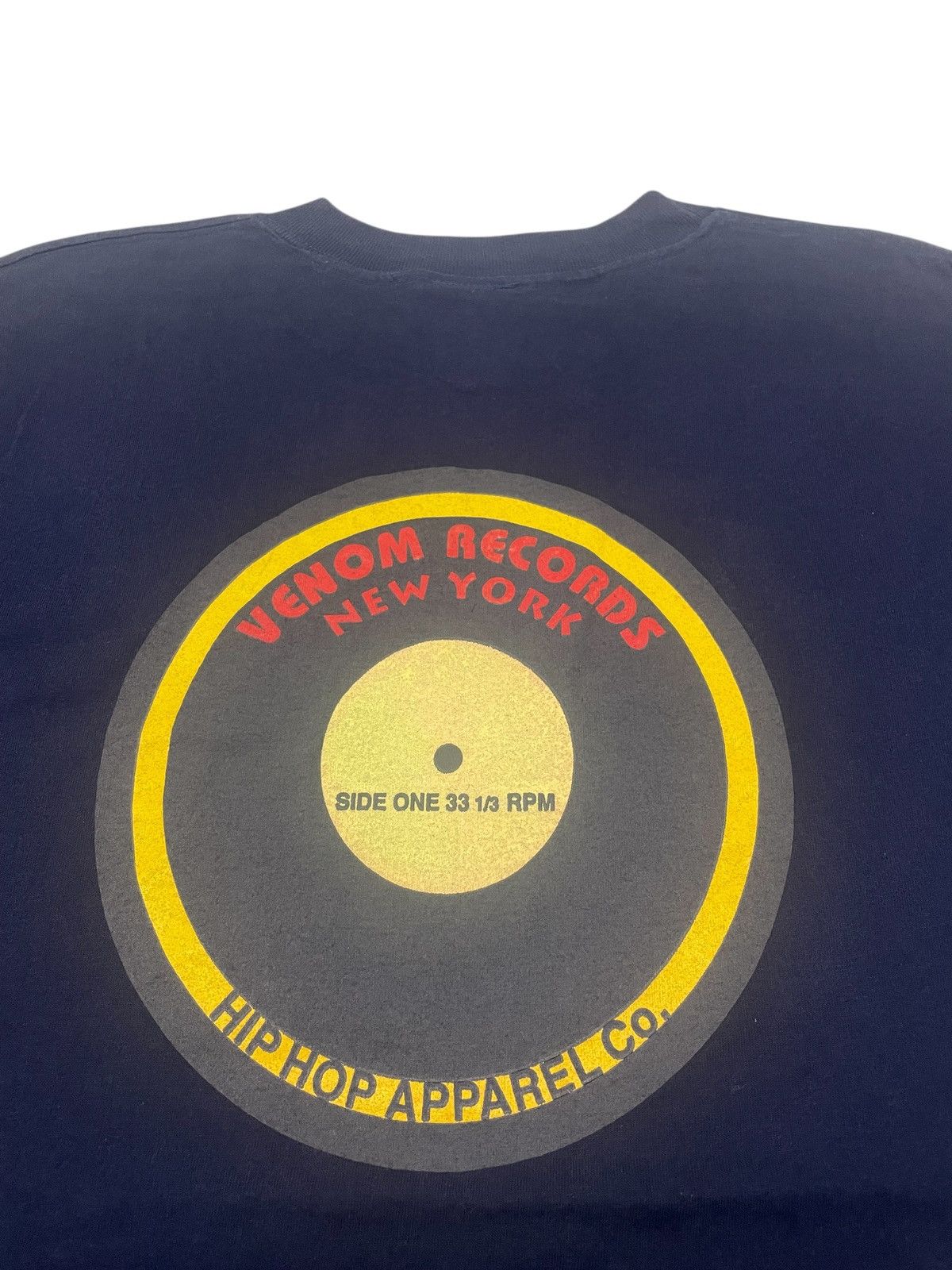 Band Tees × Rap Tees × Vintage Vintage 90s VENOM RECORD New York Hip Hop Apparel Co. Tees Size US L / EU 52-54 / 3 - 3 Thumbnail