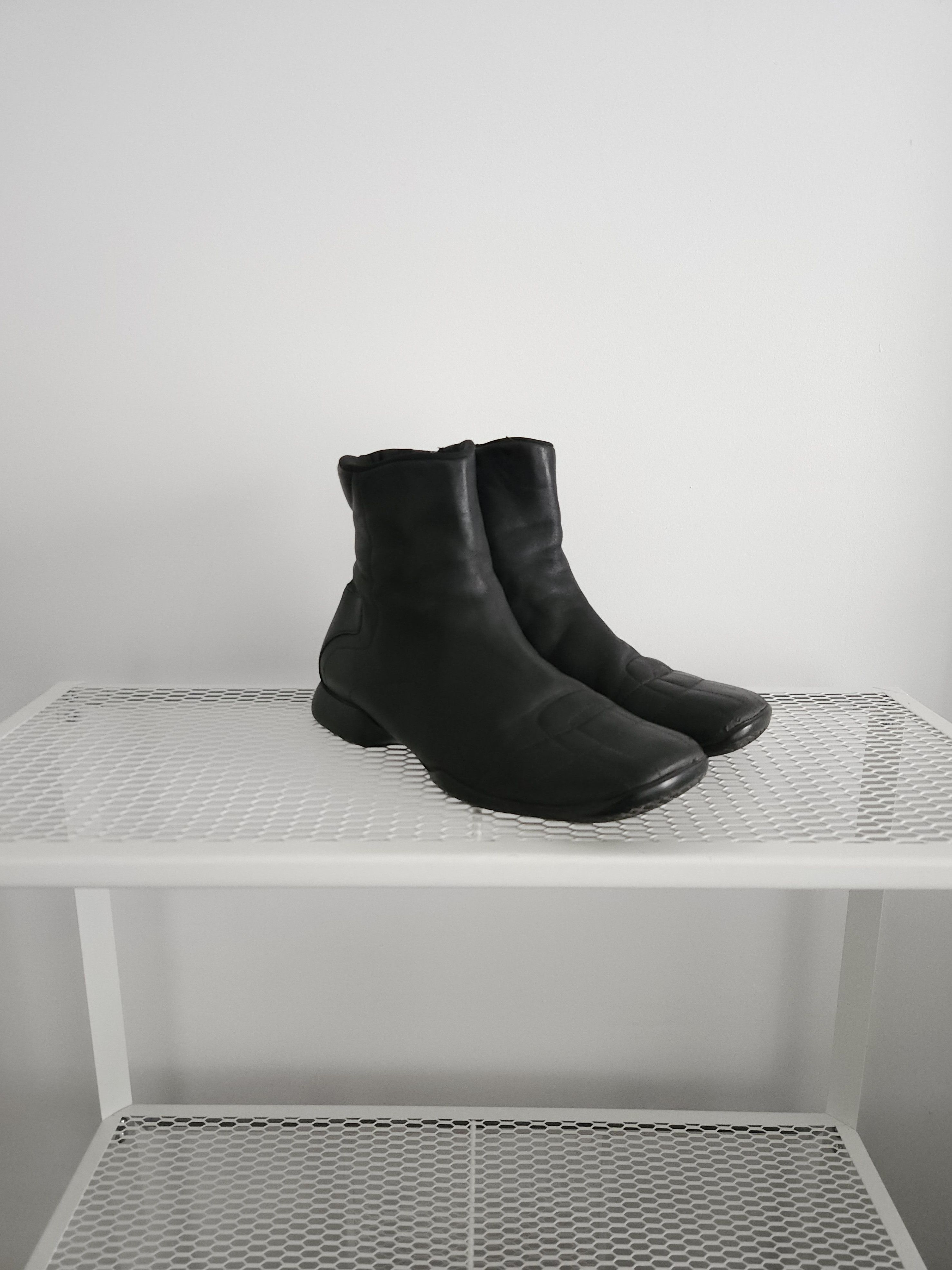 Prada Archive Prada sport red tab leather side zip ankle boots Size US 7 / IT 37 - 4 Thumbnail