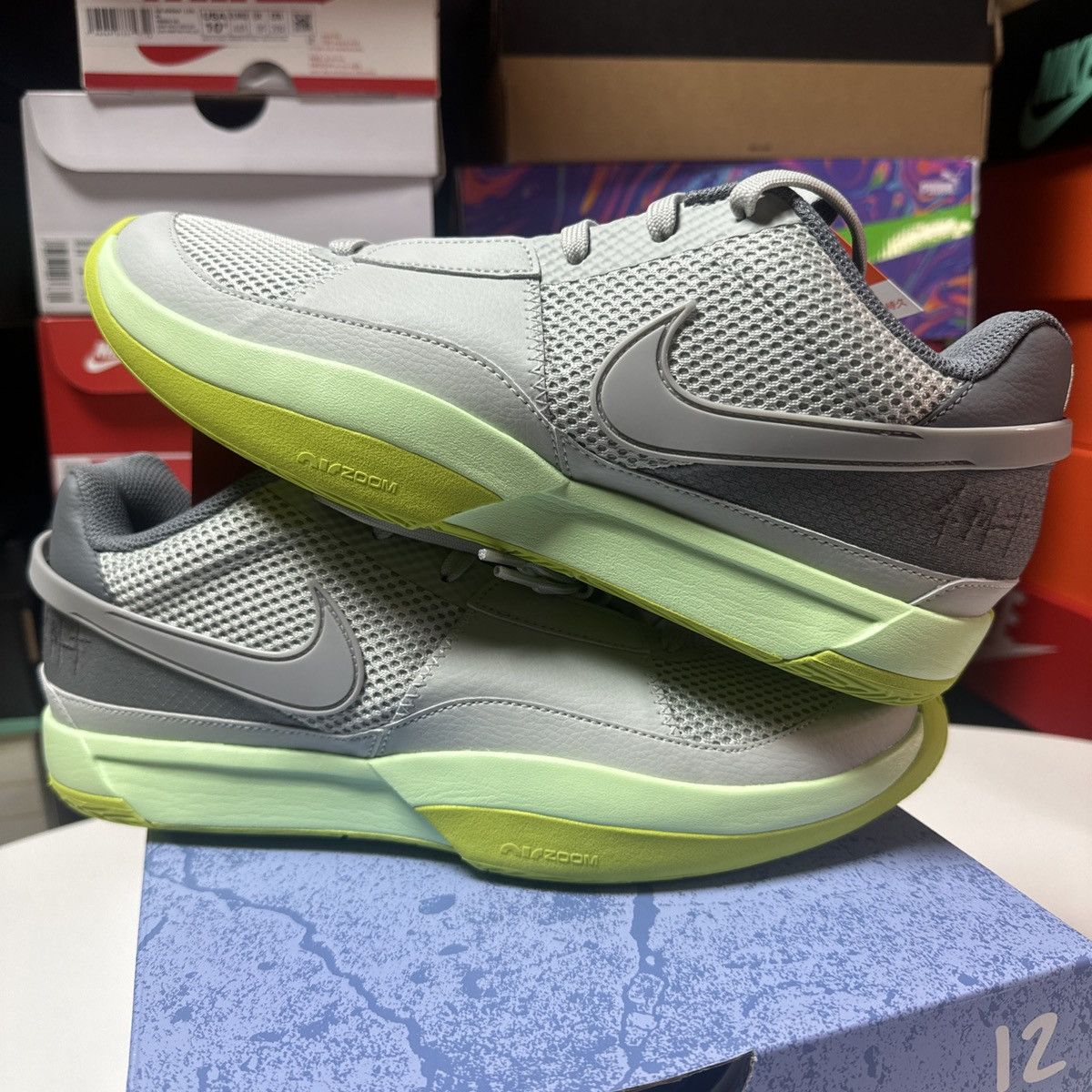 NBA × Nike New Nike Ja 1 MORANT Light Silver Mens Size 10.5 Basketball Size US 10.5 / EU 43-44 - 2 Thumbnail