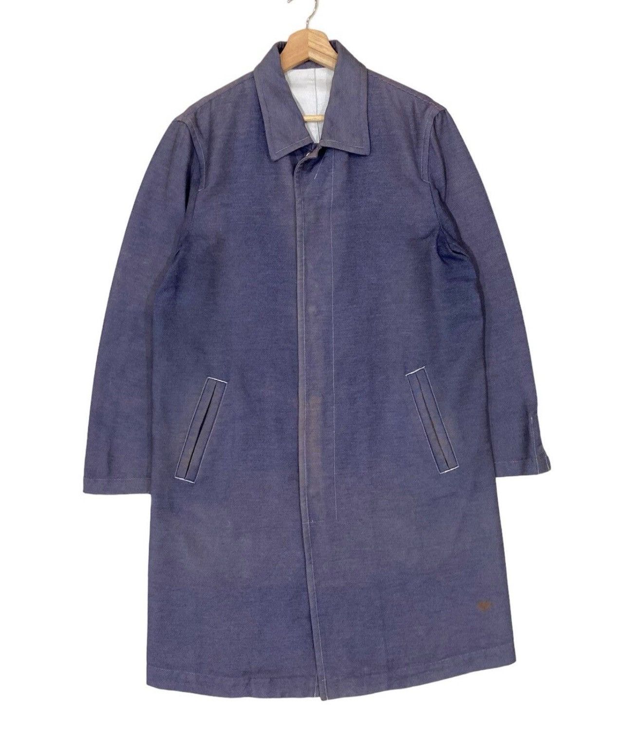 Comme des Garcons Homme 🔥AW2000 Comme des Garcons Homme Snap Button Overcoat Size US S / EU 44-46 / 1 - 1 Thumbnail