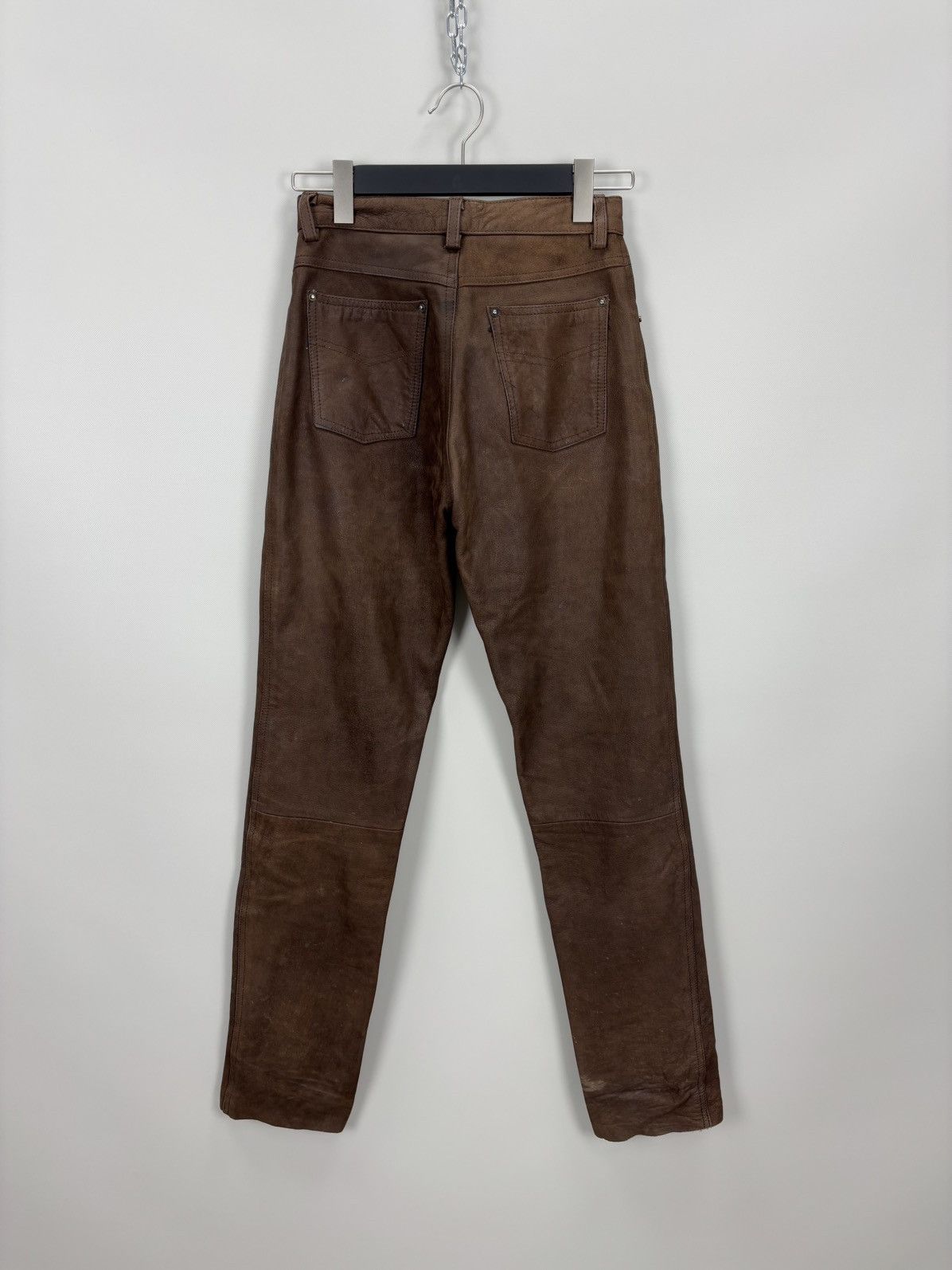 Leather Womens leather biker motorcecle pants Top Range Size 28 Size 25" / US 0 / IT 36 - 6 Thumbnail