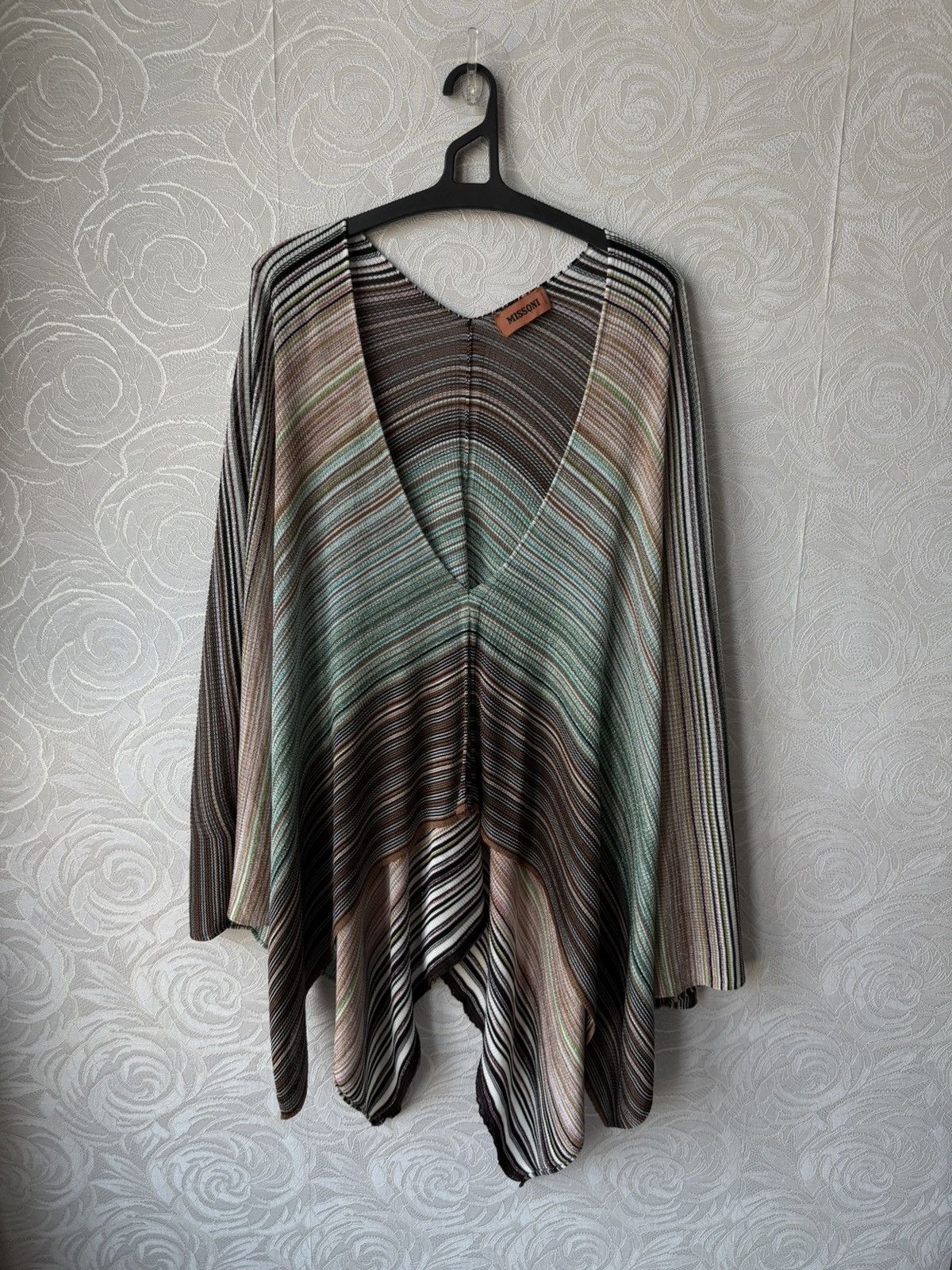 Missoni Missoni Striped Metallic Poncho Cape Multicolored Viscose Size ONE SIZE - 1 Thumbnail