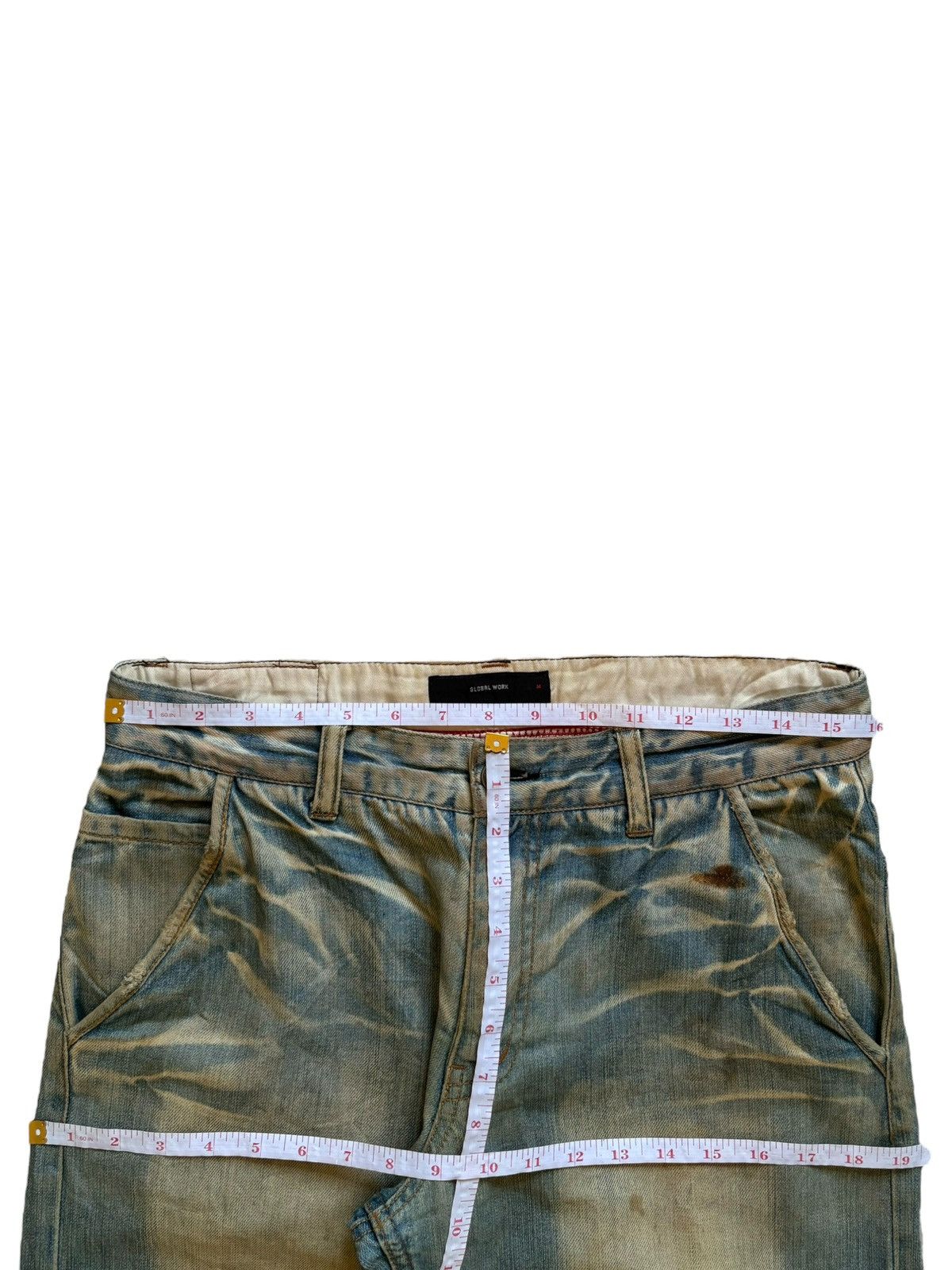 Japanese Brand Vintage Japanese Brand Bleached Rusty Wash Baggy Jeans Size US 32 / EU 48 - 12 Thumbnail