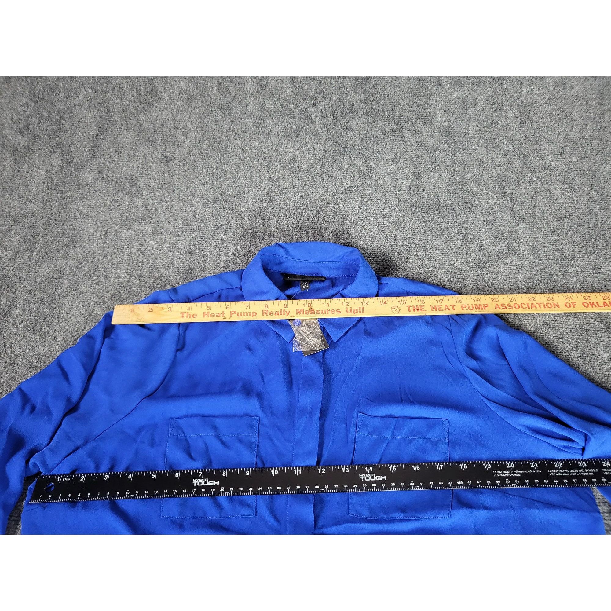 Other Lane Bryant Button Down Top Women Sz 14/16 Blue Vented Workw Size XXL / US 16-18 / IT 52-54 - 5 Thumbnail