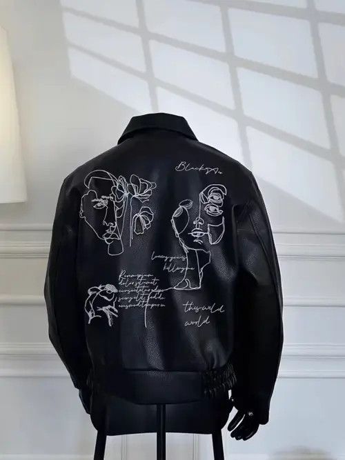 Japanese Brand Vintage Street Punk Aged PU Leather Jacket Coat Size US M / EU 48-50 / 2 - 1 Thumbnail