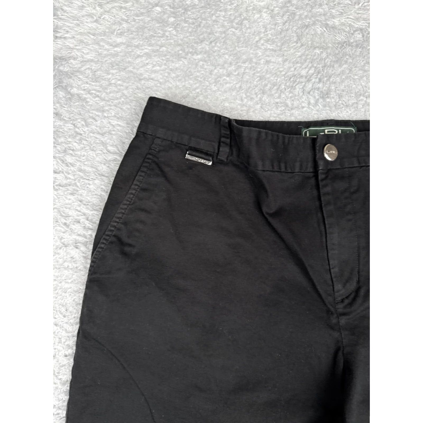 Ralph Lauren Lauren Ralph Lauren L-RL Shorts Womens Bermuda Black 10 Chino Stretch Casual Size 32" / US 10 / IT 46 - 4 Thumbnail