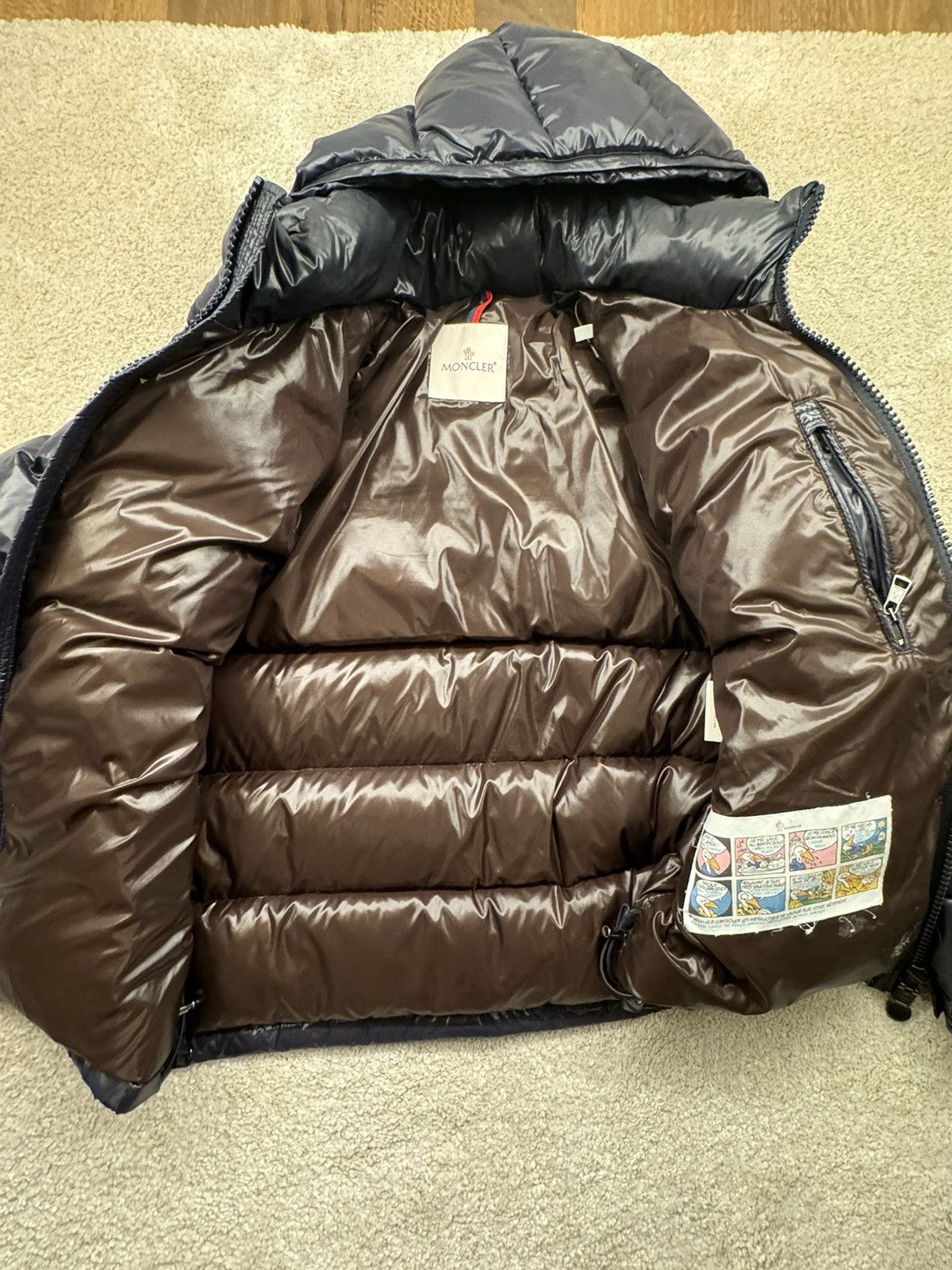 Moncler 🔵 Moncler Navy Maya Hooded Down Jacket (Size 1) Size US S / EU 44-46 / 1 - 7 Thumbnail