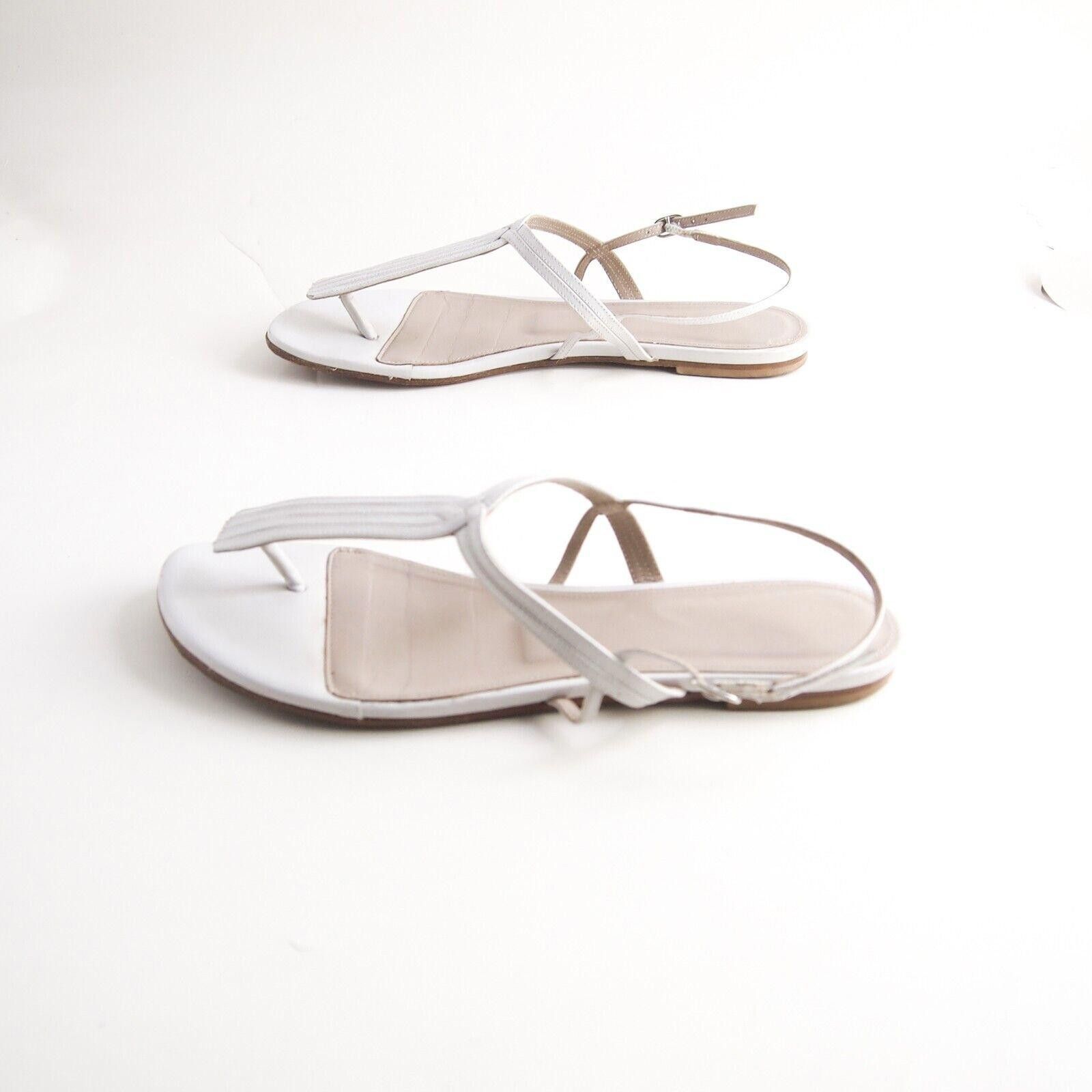 Hugo Boss Hugo Boss Thong Slingback Sandals Ivory Leather US 9 EU 39 Size US 9 / IT 39 - 3 Thumbnail