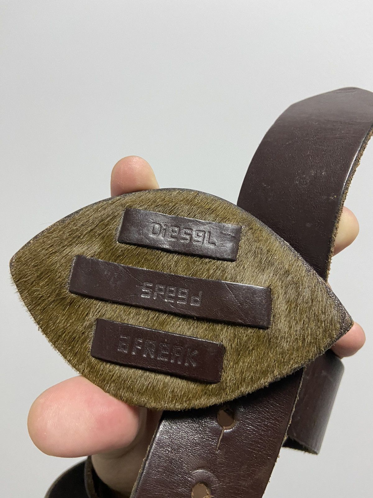 Diesel × Vintage Diesel Belt Vintage Avant Garde Y2K Style Logo Size ONE SIZE - 2 Thumbnail