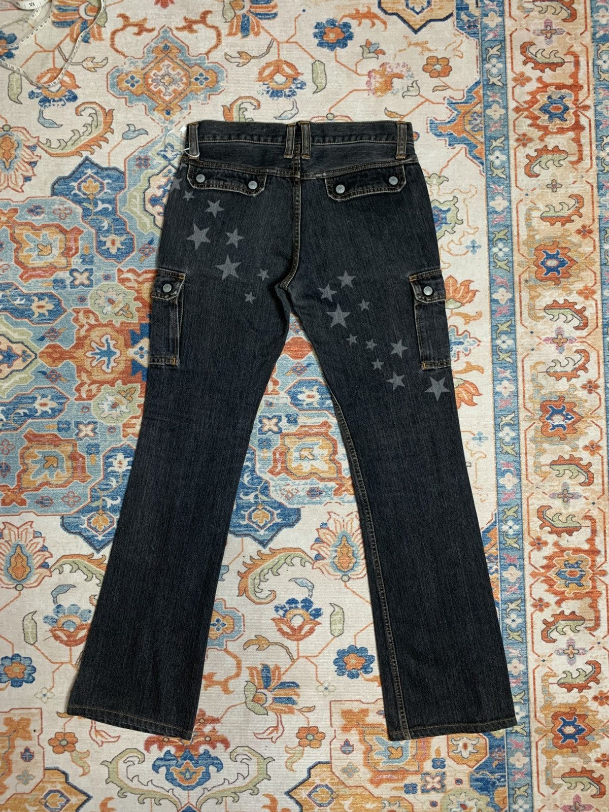 Hysteric Glamour hysteric Glamour flared cargo washed black denim pants Size US 30 / EU 46 - 14 Thumbnail