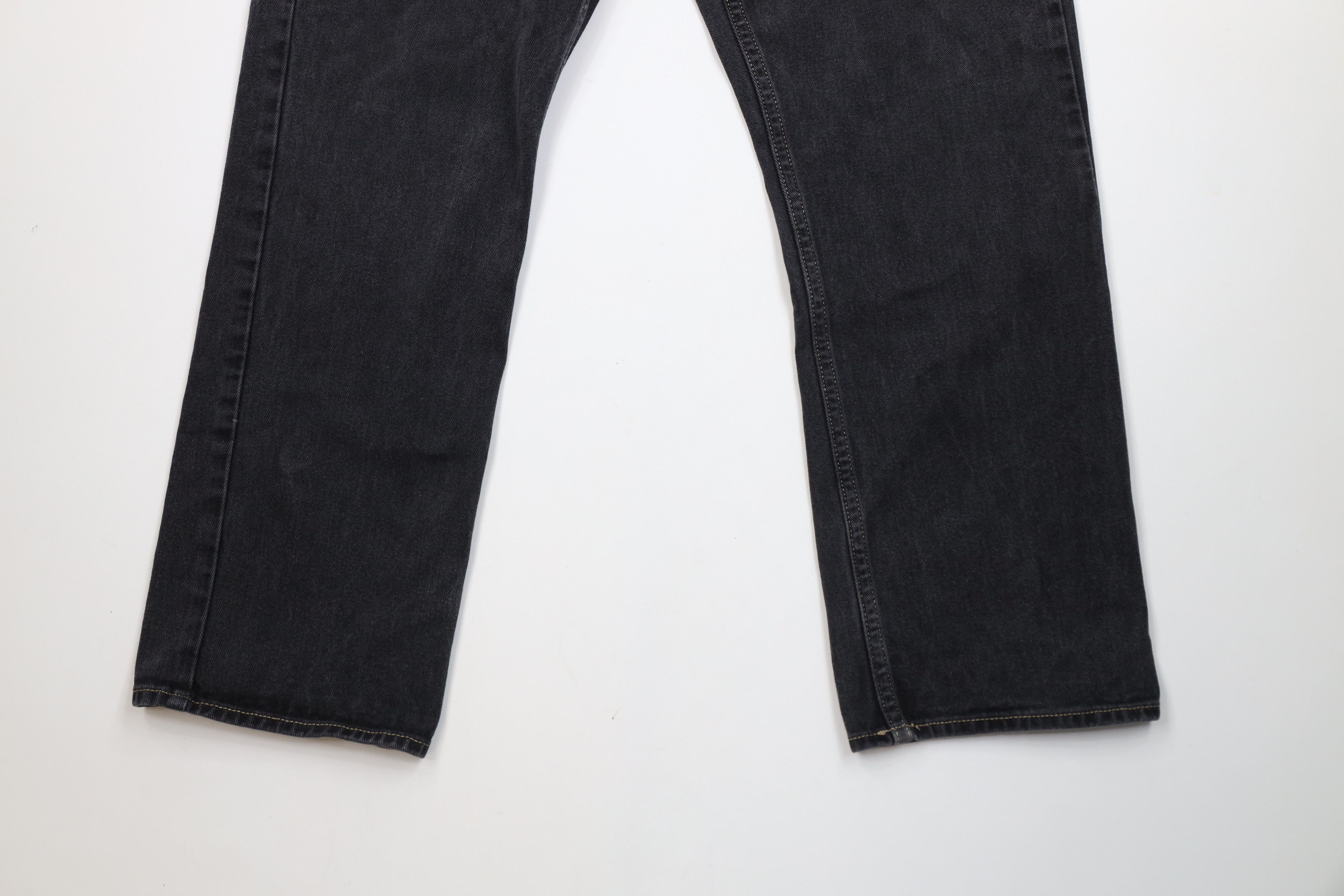 Tommy Hilfiger Vintage 90s Tommy Hilfiger Baggy Wide Leg Denim Jeans Black Size US 32 / EU 48 - 4 Thumbnail