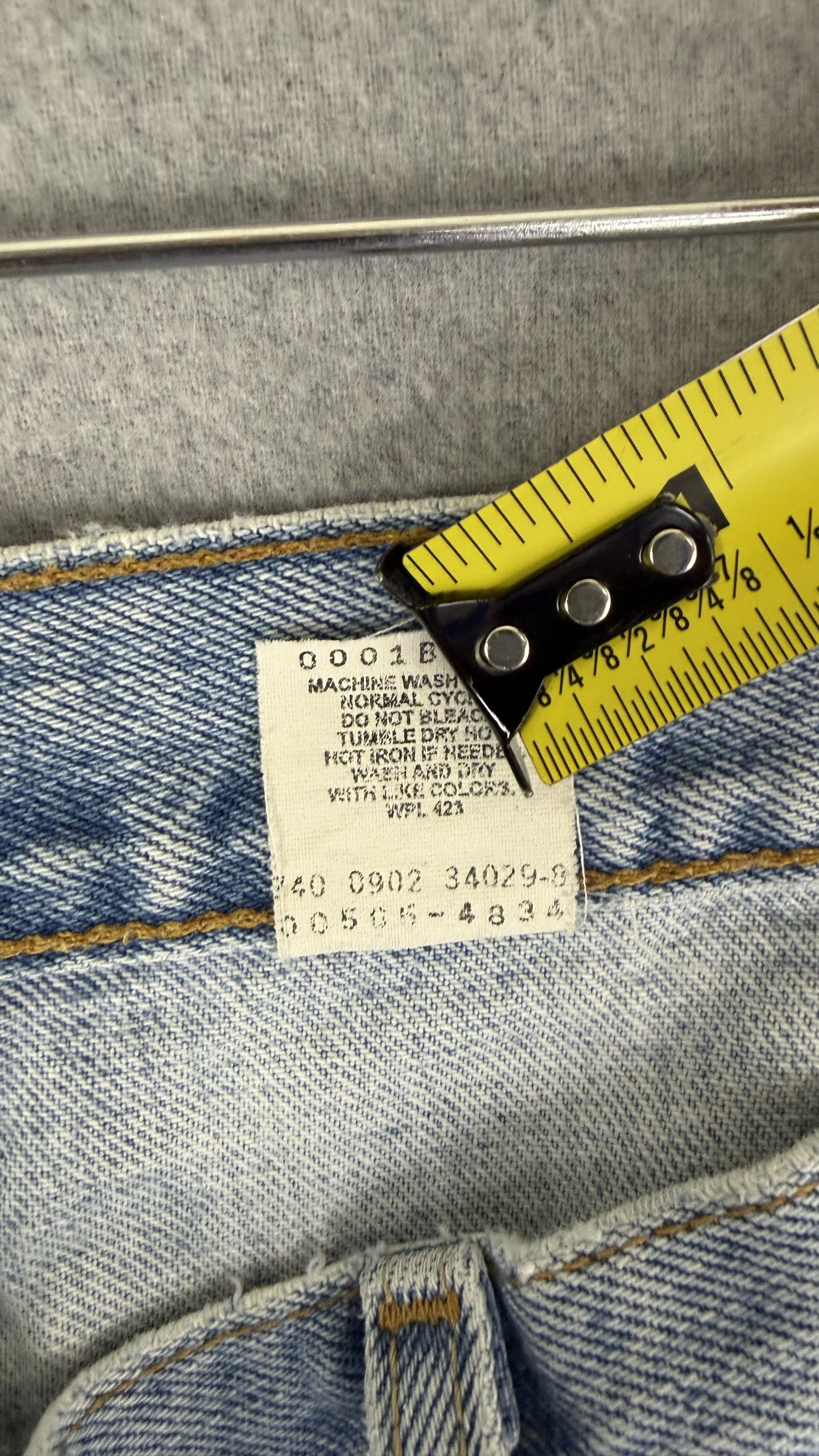 Levi's Levi's 505 Regular Fit Light Wash Jeans Mens 90s y2k Vintage Size US 33 - 3 Thumbnail