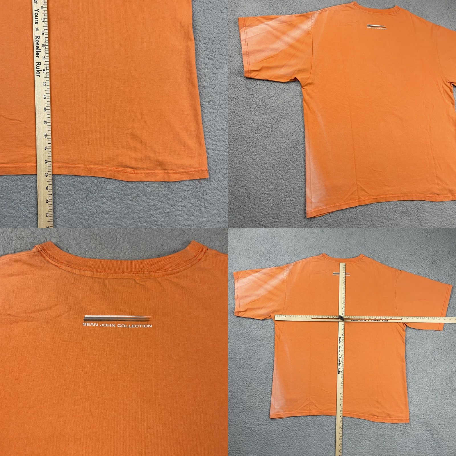 Sean John VINTAGE Sean John TShirt Adult XL Orange Hip Hop Streetwear Men’s Spell Out USA* Size US XL / EU 56 / 4 - 8 Thumbnail