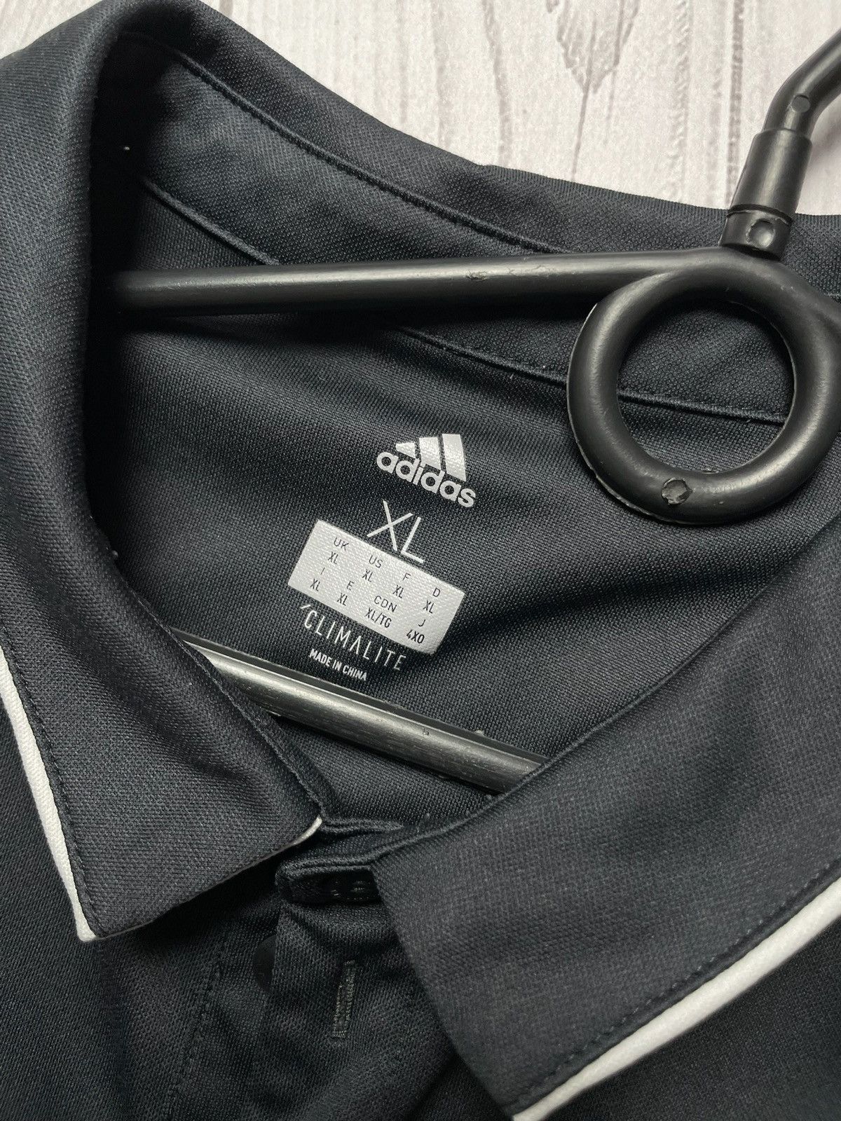 Vintage Vintage adidas Manchester United soccer polo grey black XL Size US XL / EU 56 / 4 - 3 Thumbnail