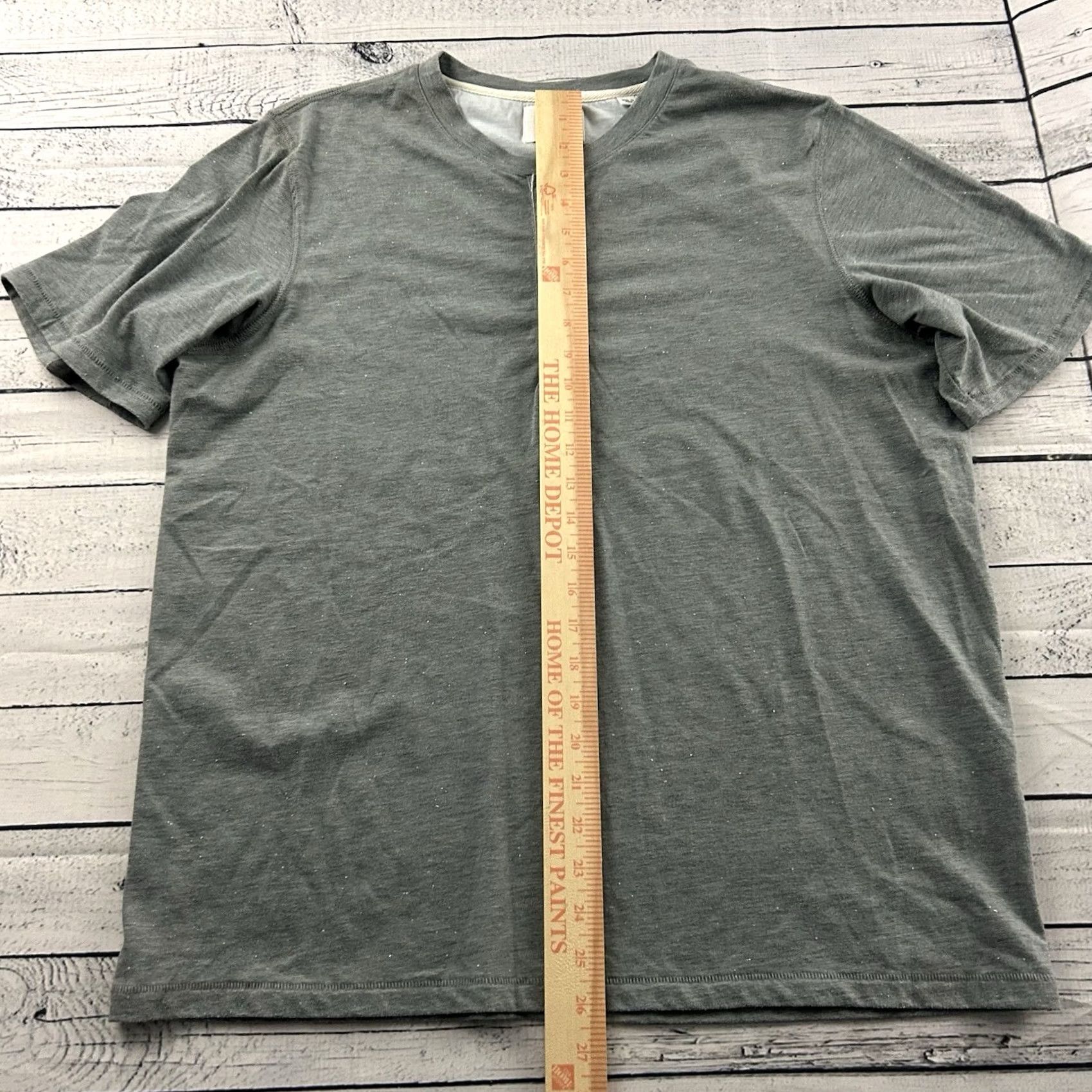 Billy Reid Billy Reid Short Sleeve Button-Up Henley Shirt Men's L Gray Size US L / EU 52-54 / 3 - 3 Thumbnail