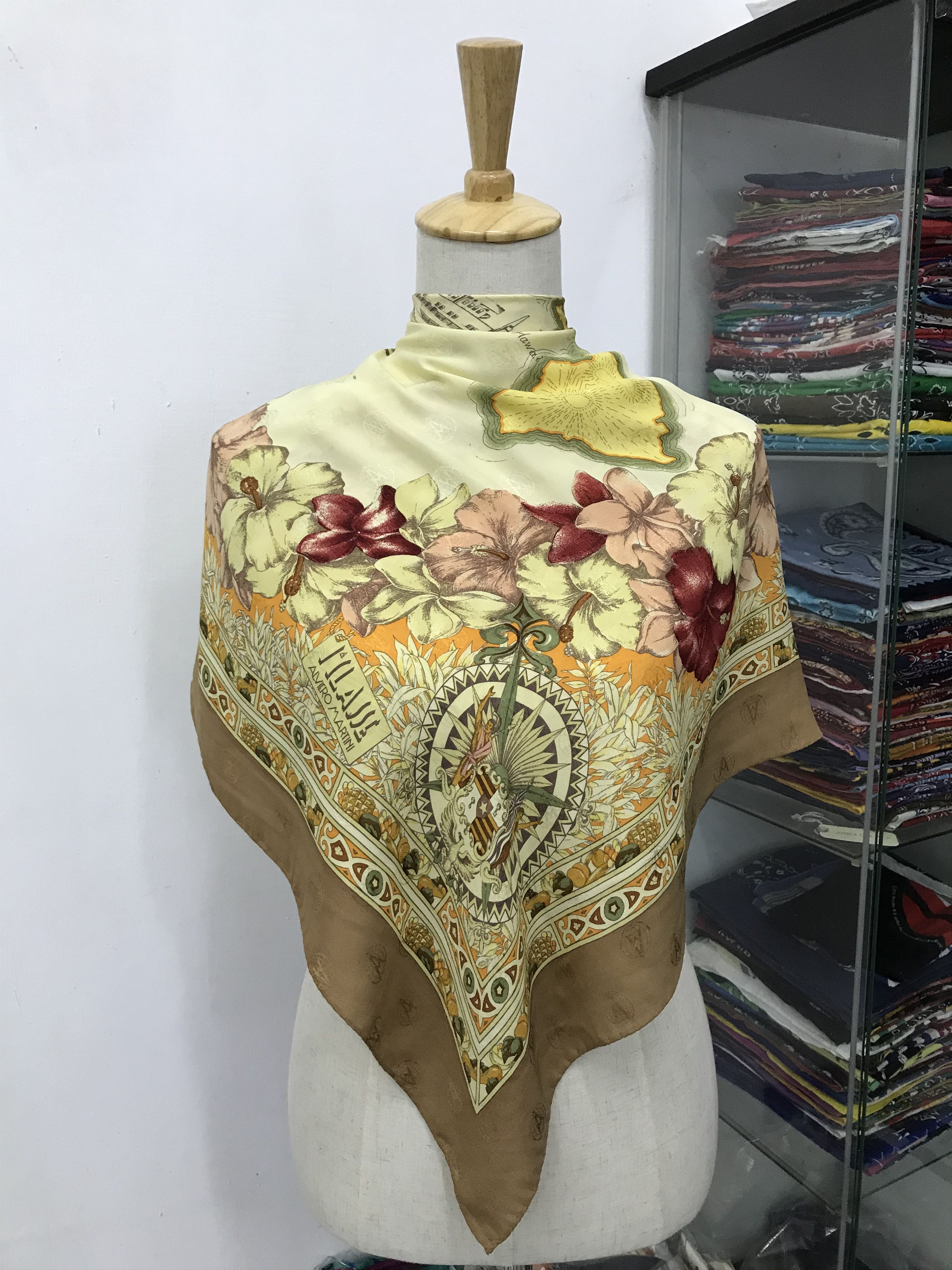 Alviero Martini Vintage Alviero Martini Silk Scarf Size ONE SIZE - 1 Thumbnail