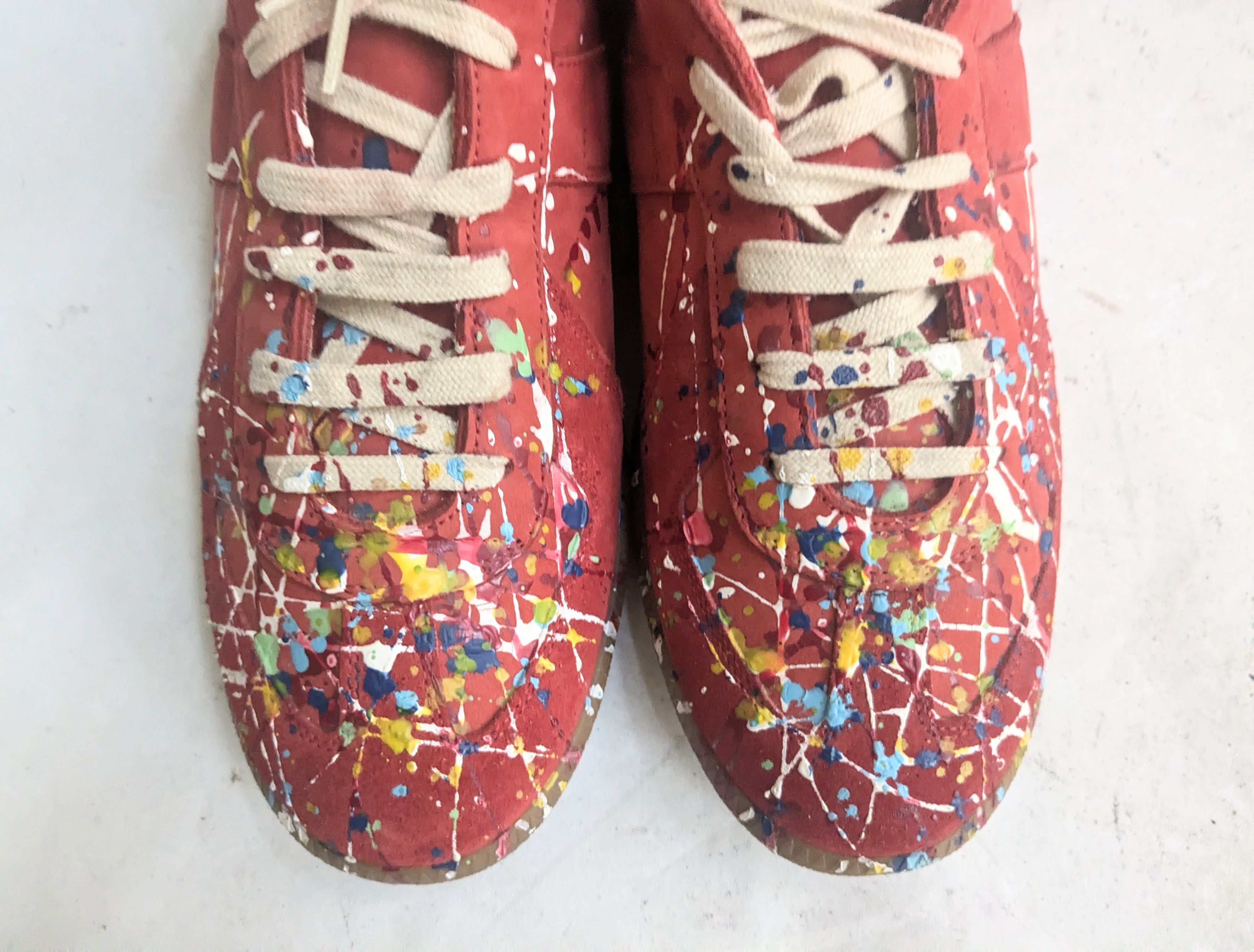 Maison Margiela Maison Margiela Replica GAT Red Paint Splatter 10 43 Size US 10 / EU 43 - 2 Thumbnail