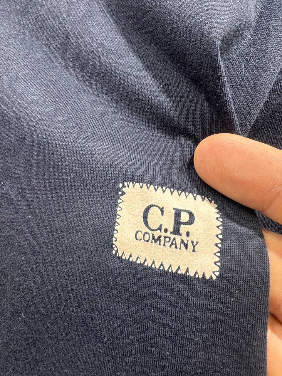 C.P. Company C.P. COMPANY EMBROIDERED LOGO CREW NECK T-SHIRT NAVY Size US M / EU 48-50 / 2 - 2 Thumbnail