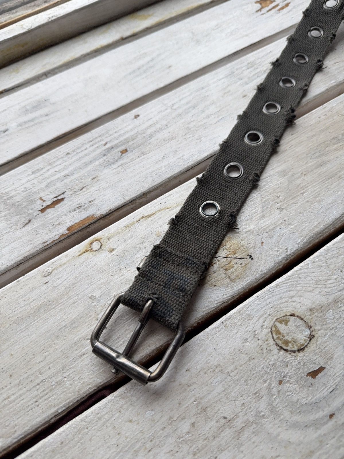 Japanese Brand Vintage Y2K 00s Punk Grunge Grommet Cotton Belt Distressed Size ONE SIZE - 9 Thumbnail