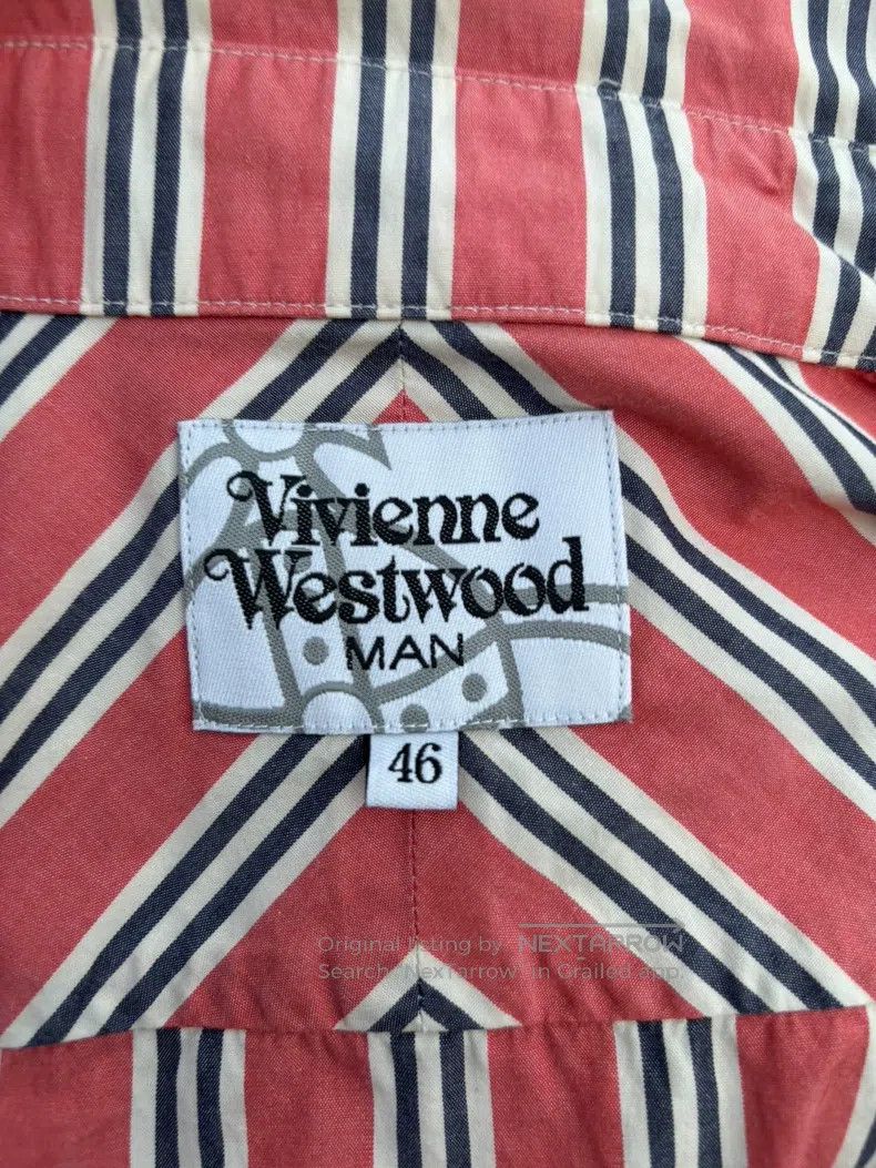 Vivienne Westwood Vivienne Westwood Contrast Collar Striped Shirt Size M / US 6-8 / IT 42-44 - 3 Thumbnail
