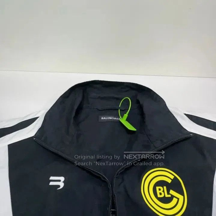 Balenciaga Balenciaga Black Embroidered Logo Long Sleeve Jacket. Size US L / EU 52-54 / 3 - 1 Thumbnail
