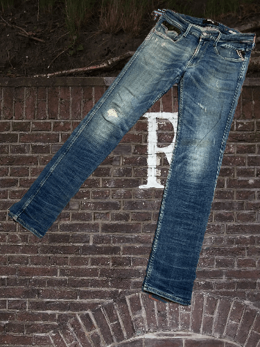 Replay × Vintage Replay Blue Vintage Denim Jeans Y2K Size US 33 - 1 Thumbnail