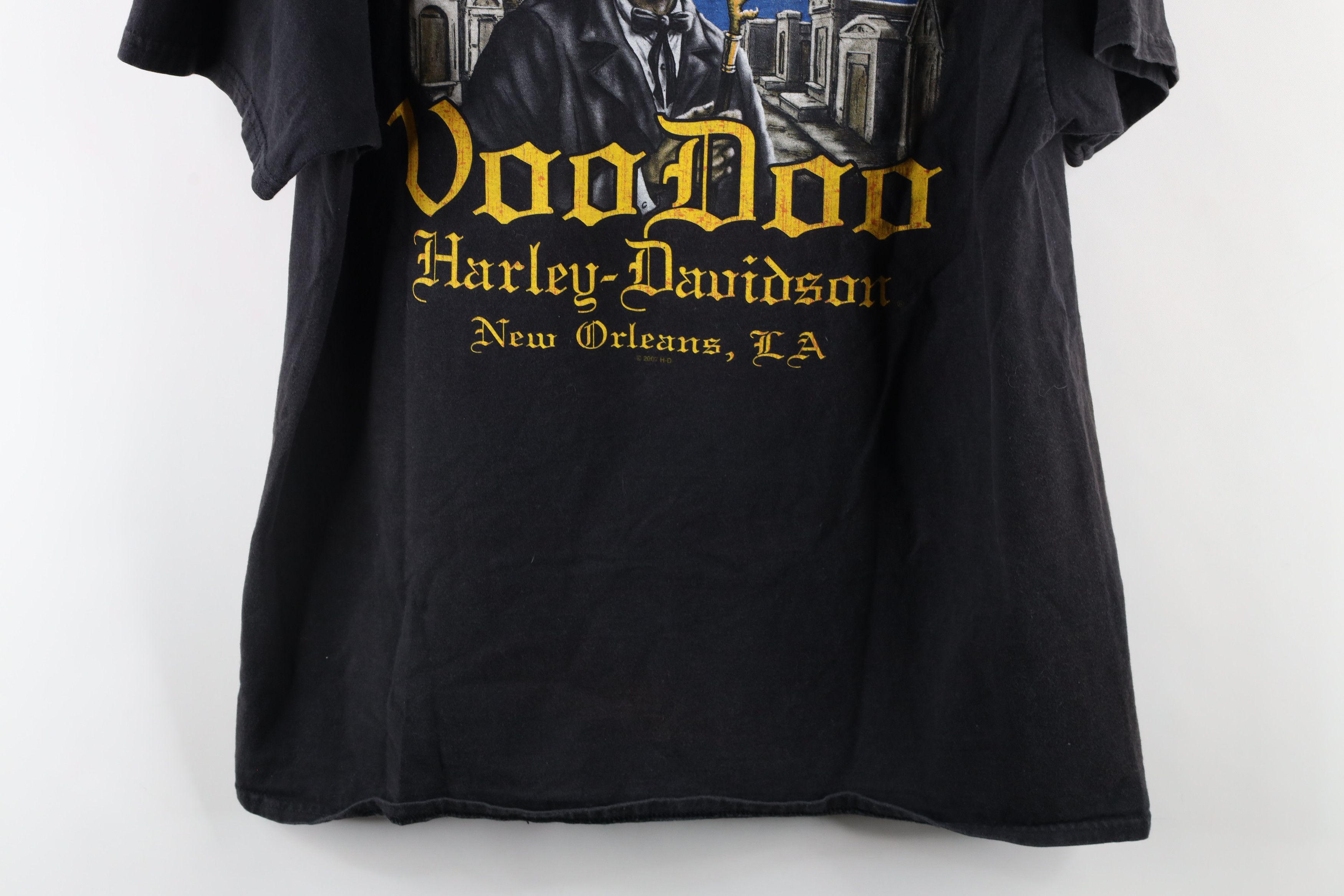 Harley Davidson × Vintage Vintage Y2K Harley Davidson Orleans Quarter Voodoo T-Shirt Size US L / EU 52-54 / 3 - 13 Thumbnail