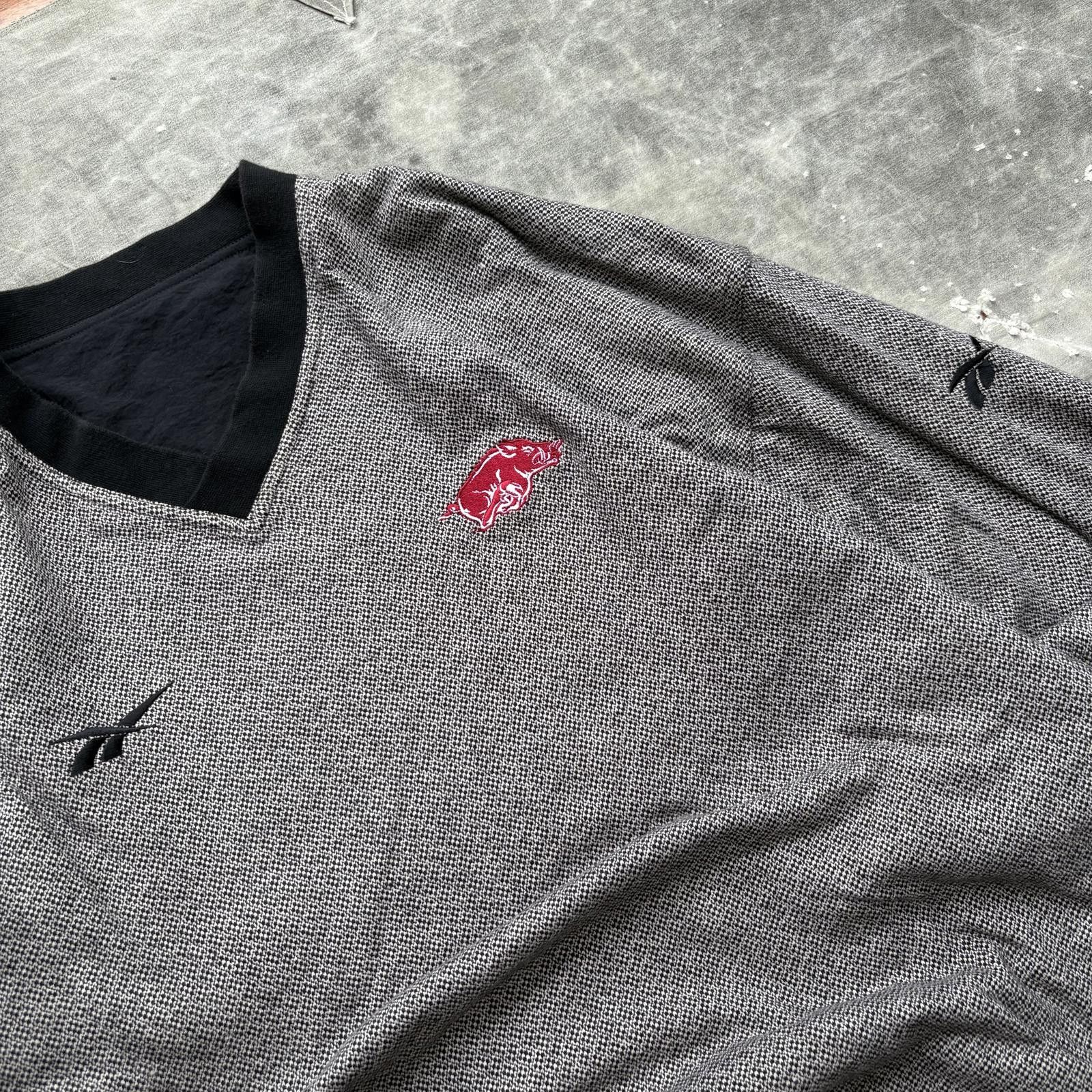 Reebok Vtg Arkansas Razorbacks Reversible Sweatshirt Windbreaker Size US L / EU 52-54 / 3 - 5 Thumbnail
