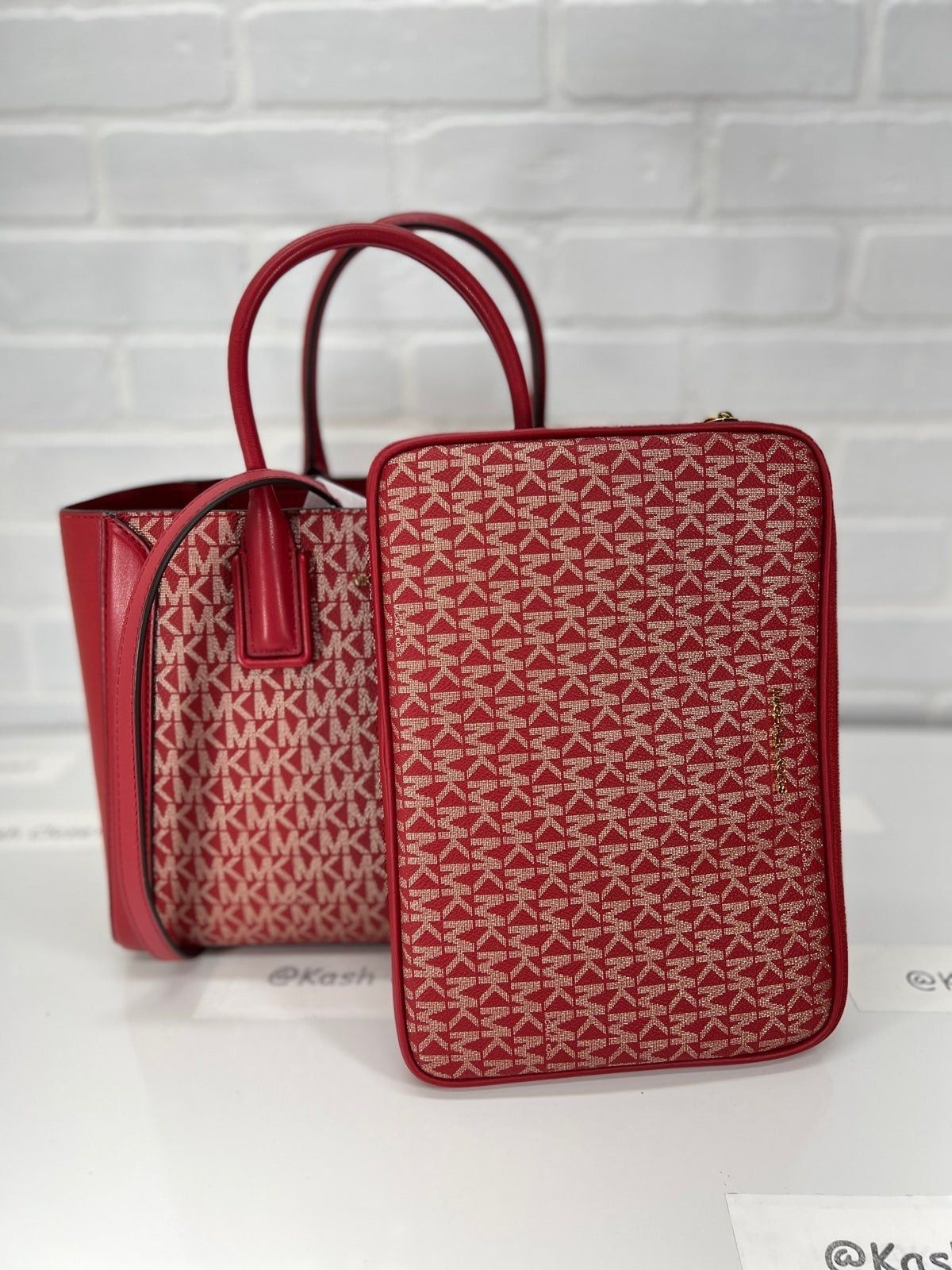 Michael Kors Kali Satchel Medium Ipad Case Tote Shoulder Ba