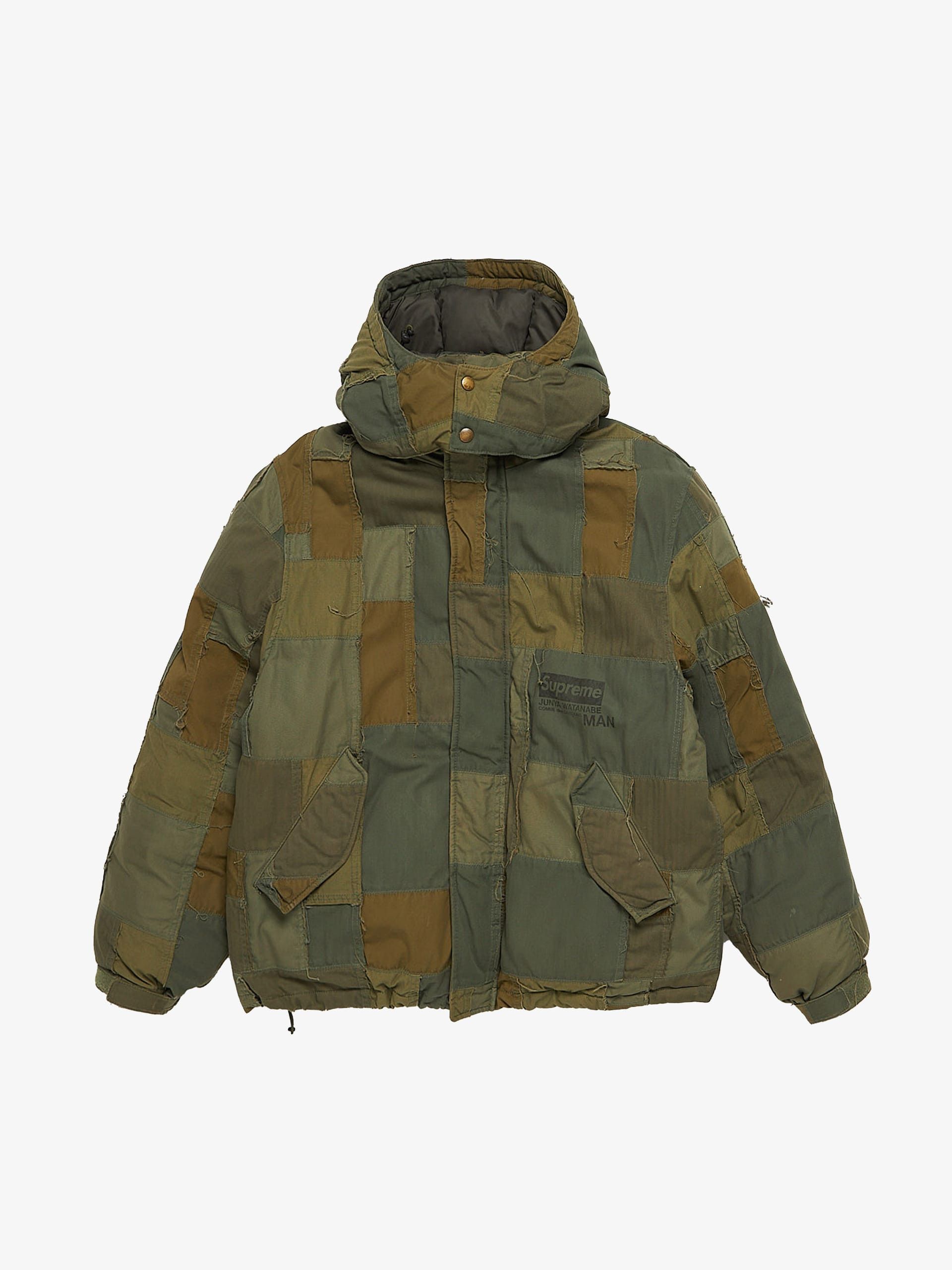 Supreme Khaki Zipped Distresse Cotton Downjacket Size US L / EU 52-54 / 3 - 1 Thumbnail