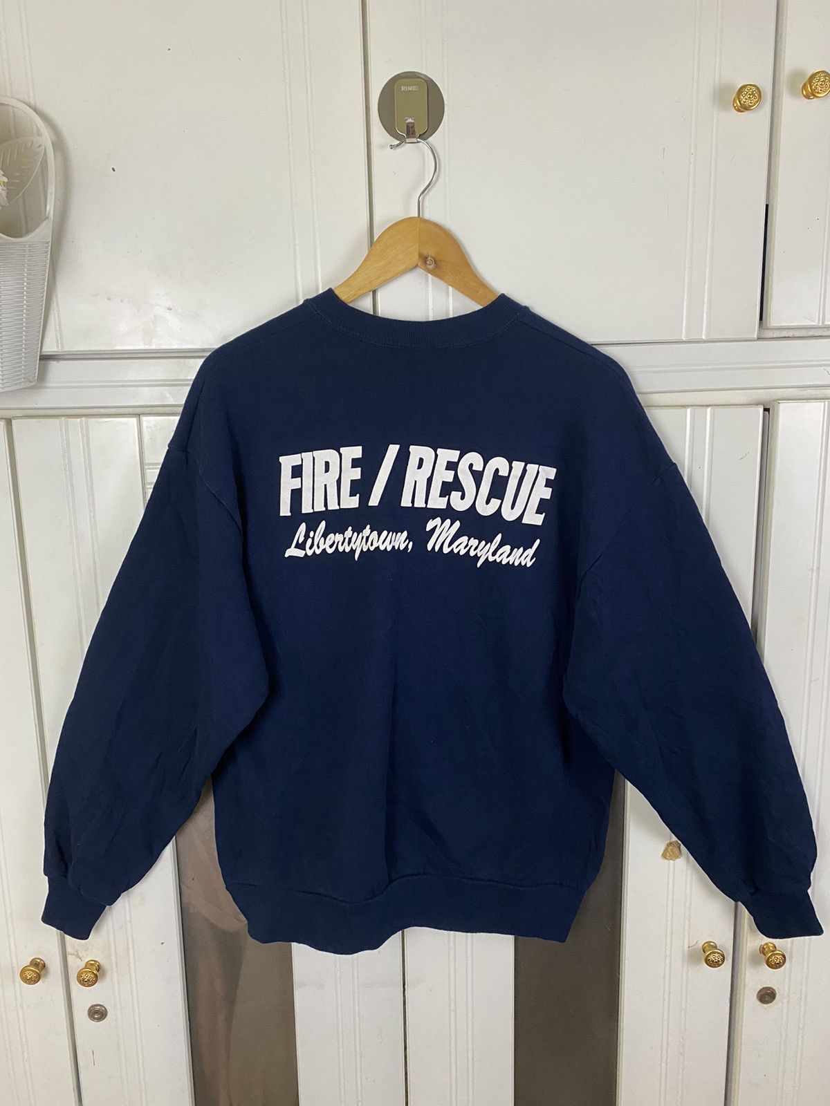 Vintage Vintage Fire Dept. Sweatshirt Size US L / EU 52-54 / 3 - 1 Thumbnail
