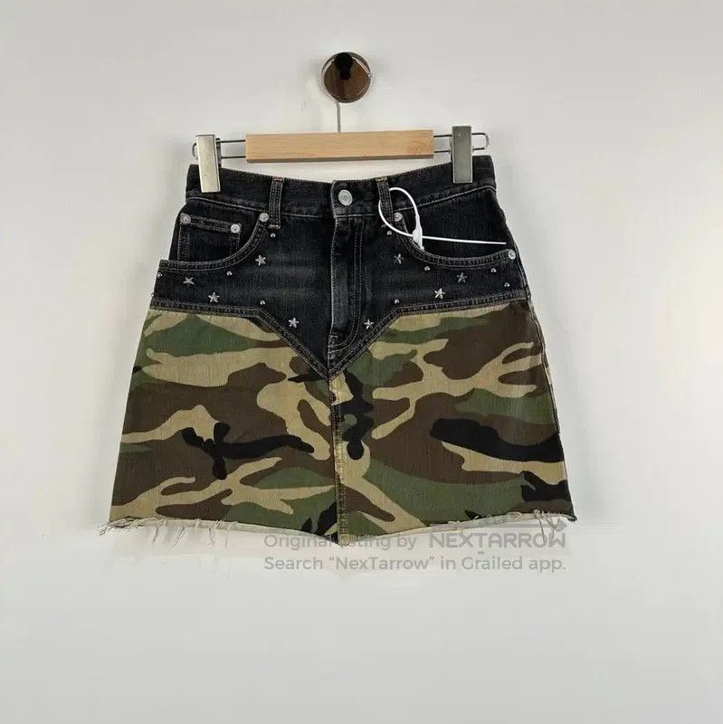 Yves Saint Laurent YSL Color Block Cotton Women's Mini Skirt . Size 23" - 1 Thumbnail
