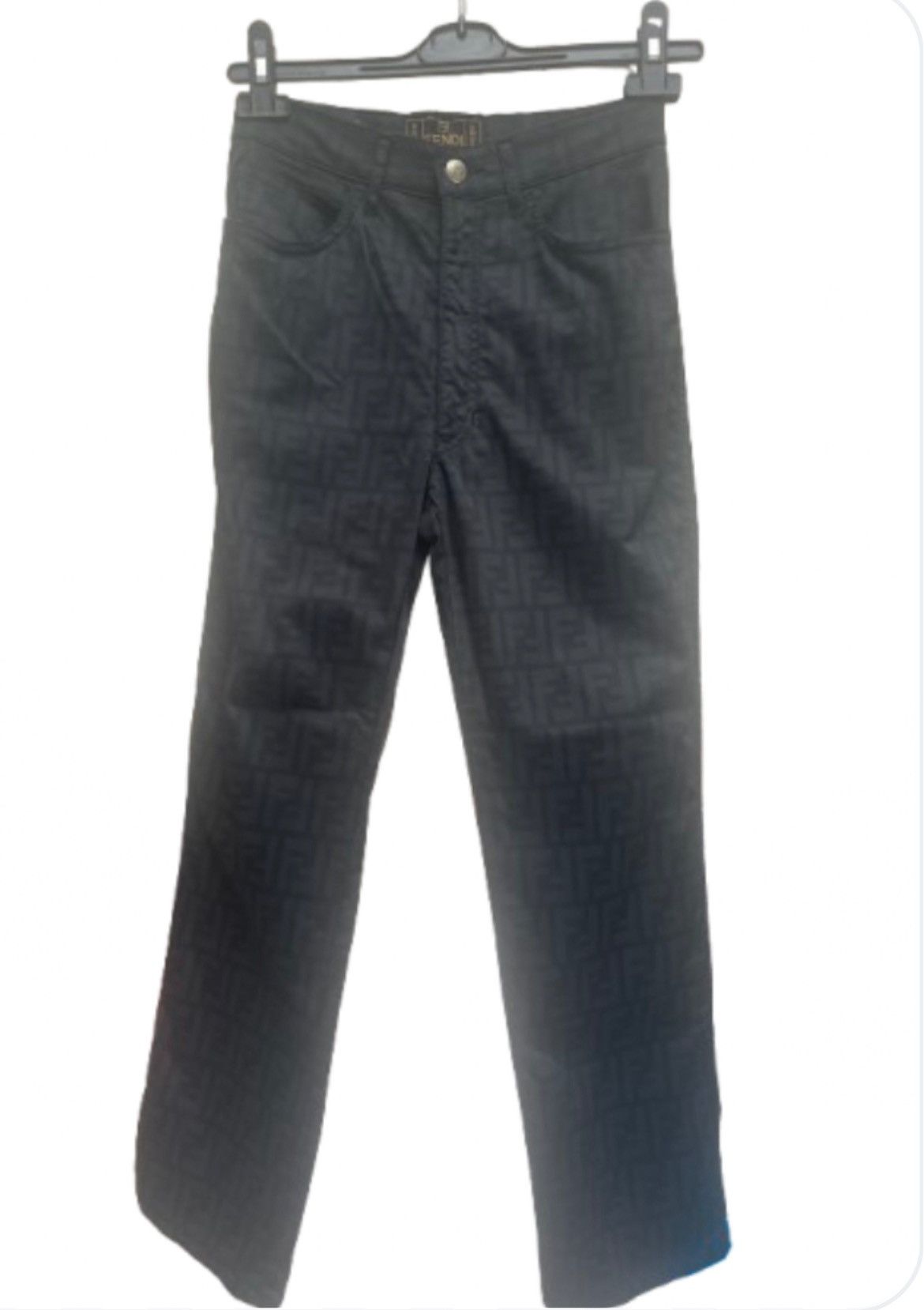 Fendi Navy Blue Viscose Blend Pant | Grailed