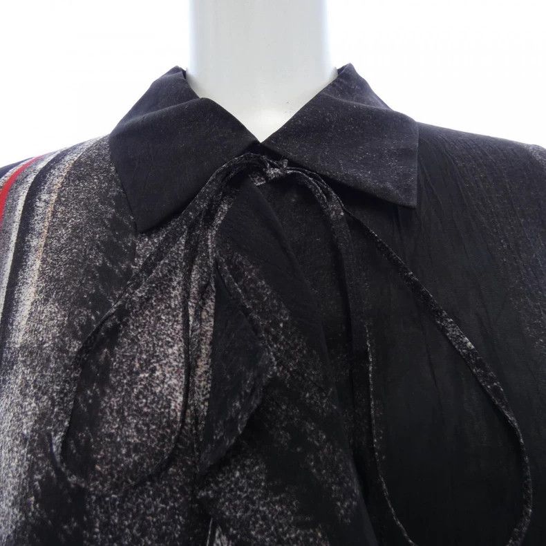 Y's Y's 25ss print and dye lace-up button-back shirt Size US M / EU 48-50 / 2 - 4 Thumbnail