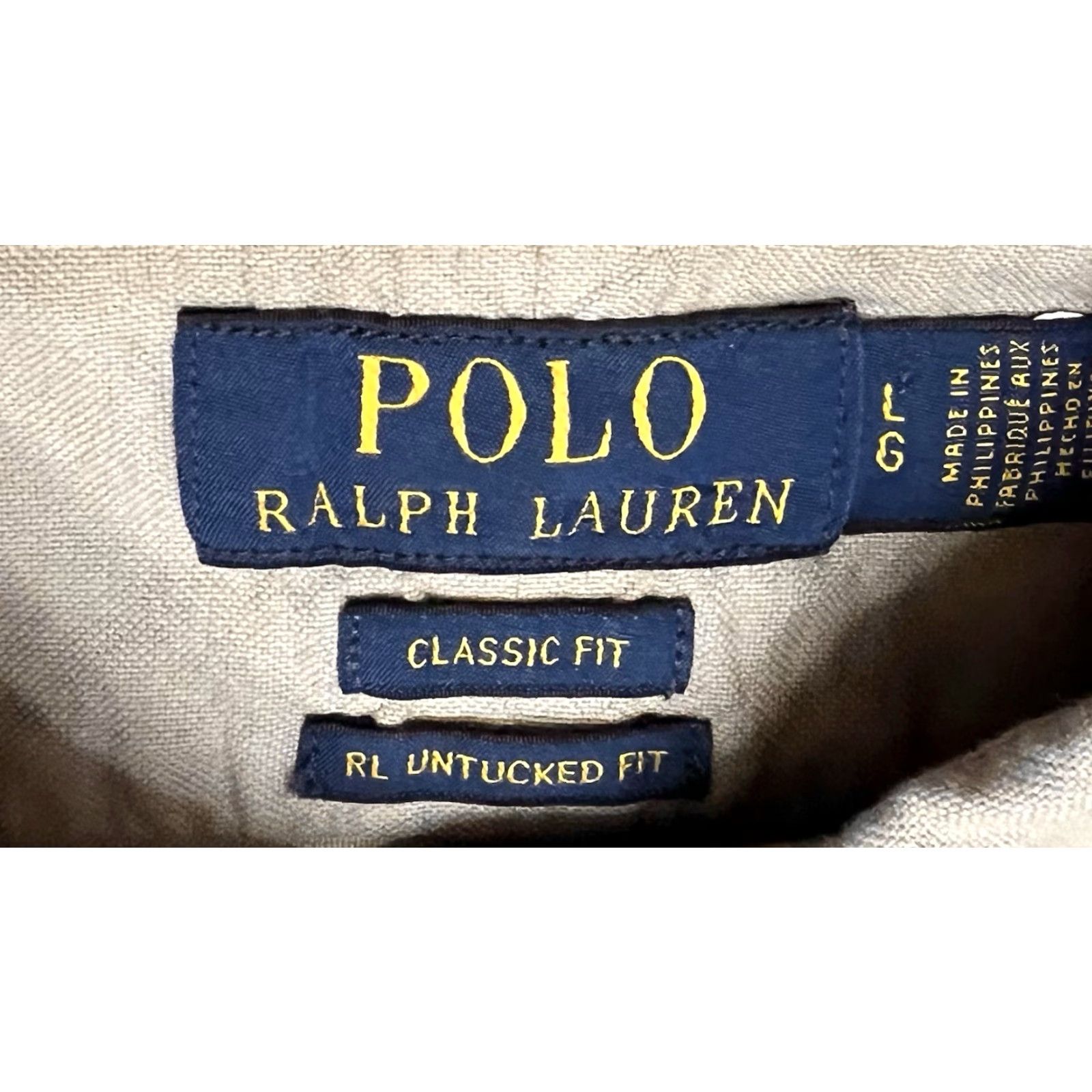 Ralph Lauren Ralph Lauren Shirt Mens L Button-Down Short Sleeve Khaki Tan Patch Vintage? (If Vintage applies) Size US L / EU 52-54 / 3 - 3 Thumbnail
