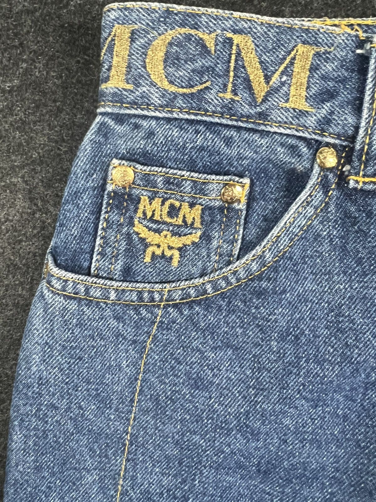 MCM Mcm Straight Jeans Versace Dolce Gabbana Vintage Rare Size US 27 - 4 Thumbnail