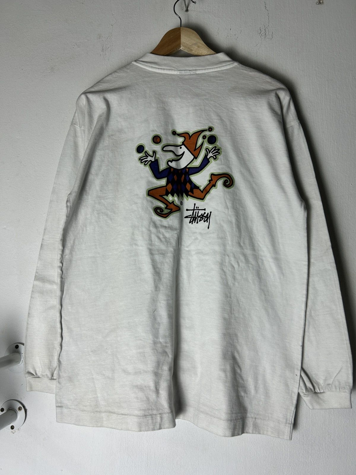 Vintage Rare Old Stussy Joker Longsleeve Shawn Era