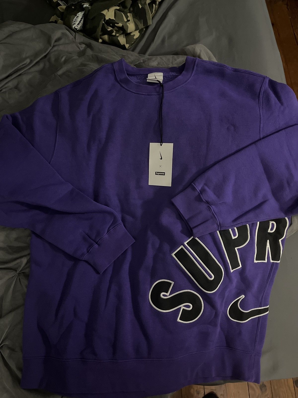 トップス Supreme / Nike Arc Crewneck Supreme Nike Arc Crewneck Heather Grey Men's - SS22 - US
