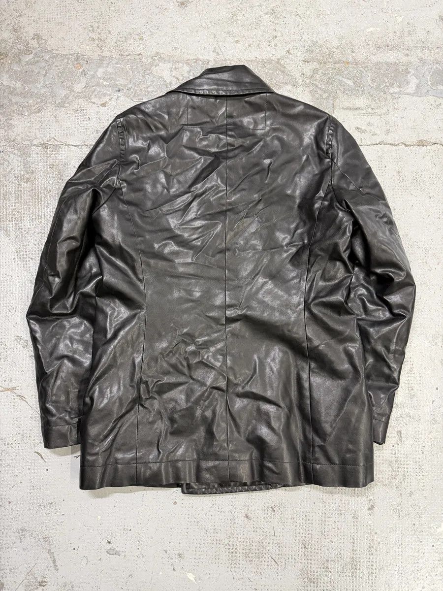 Dirk Bikkembergs 2000s Bikkembergs Black Faux Leather Buttoned Jacket Size US M / EU 48-50 / 2 - 2 Thumbnail