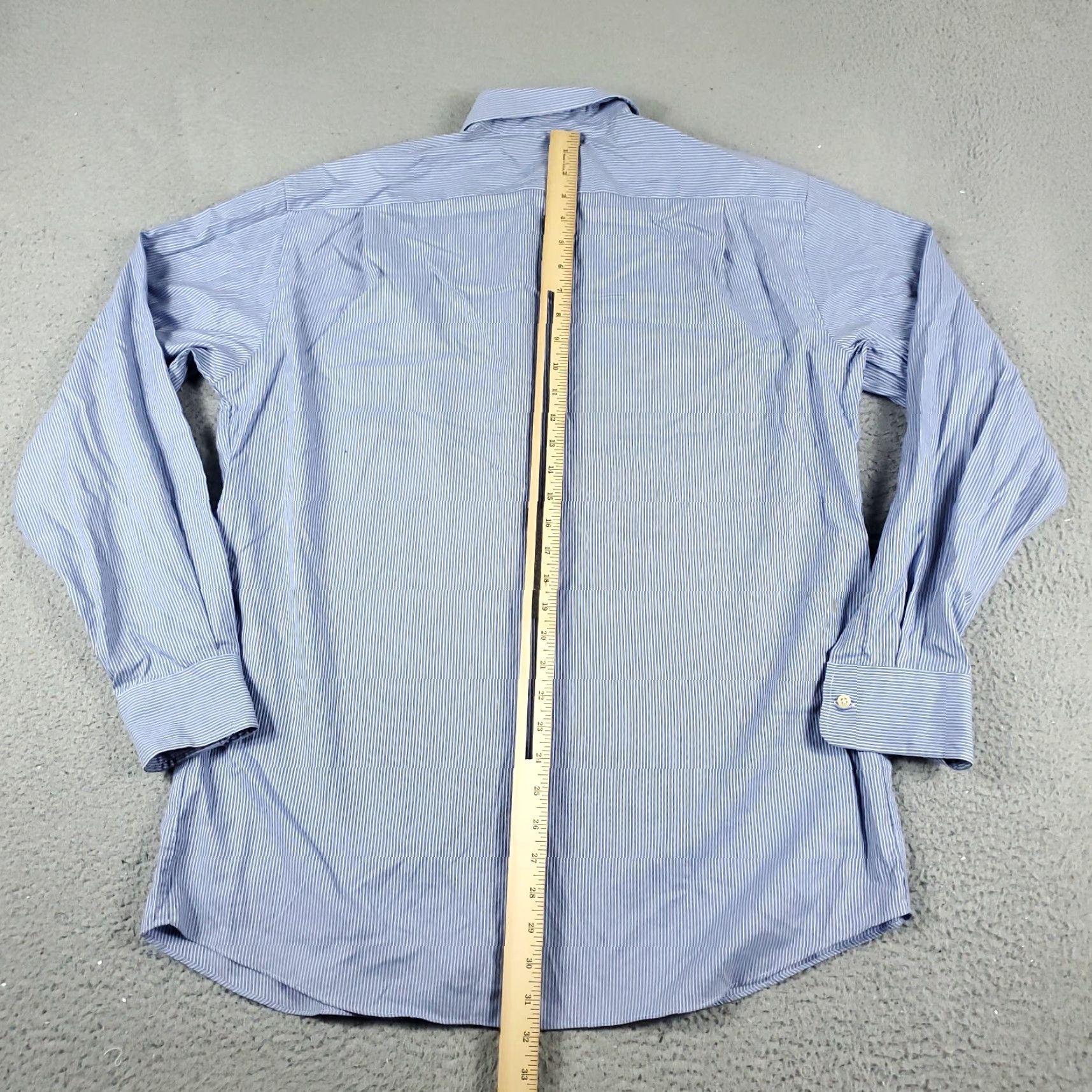 Tommy Hilfiger Tommy Hilfiger Casual Button-Up Shirt Mens Medium Blue Striped Long Sleeve Preppy Size US M / EU 48-50 / 2 - 3 Thumbnail